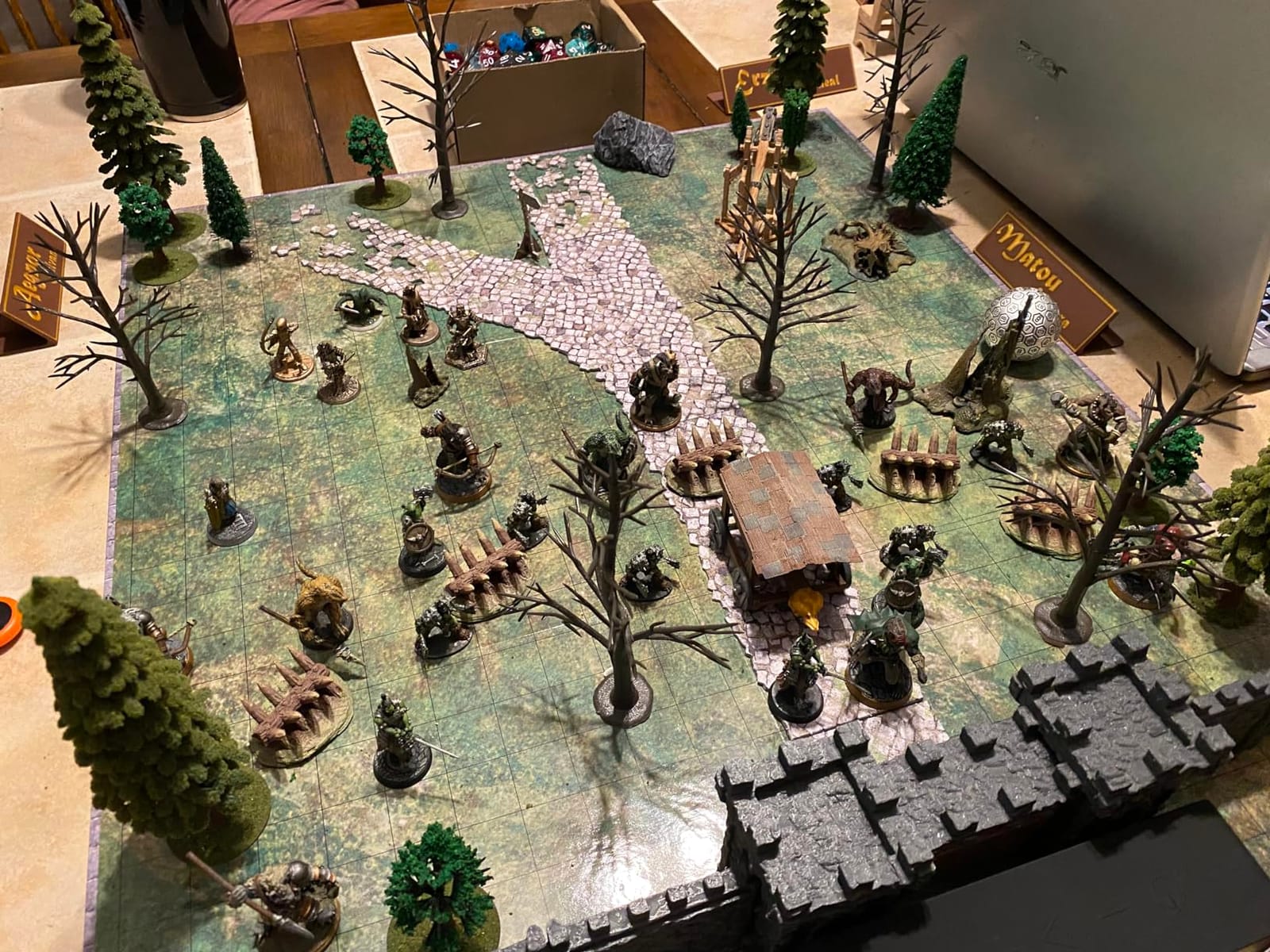 Battle Systems BSTFWA005 River and Roads Modular Fantasy Scenery - Perfect for Roleplaying and Wargames - Multi Level Tabletop Terrain for 28mm Miniatures - Colour Printed Model Diorama - DND customer photo 1