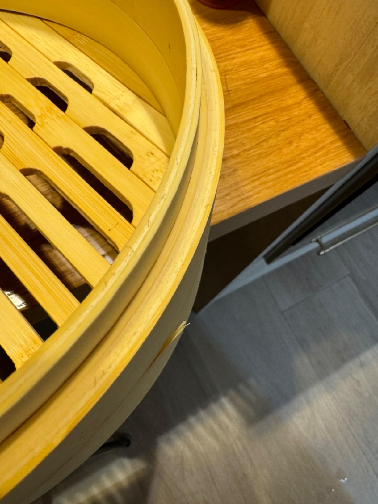 HAPPI STUDIO Bamboo Steamer Basket 10 Inch, Extra Deep Dumpling Steamer Set customer photo 2