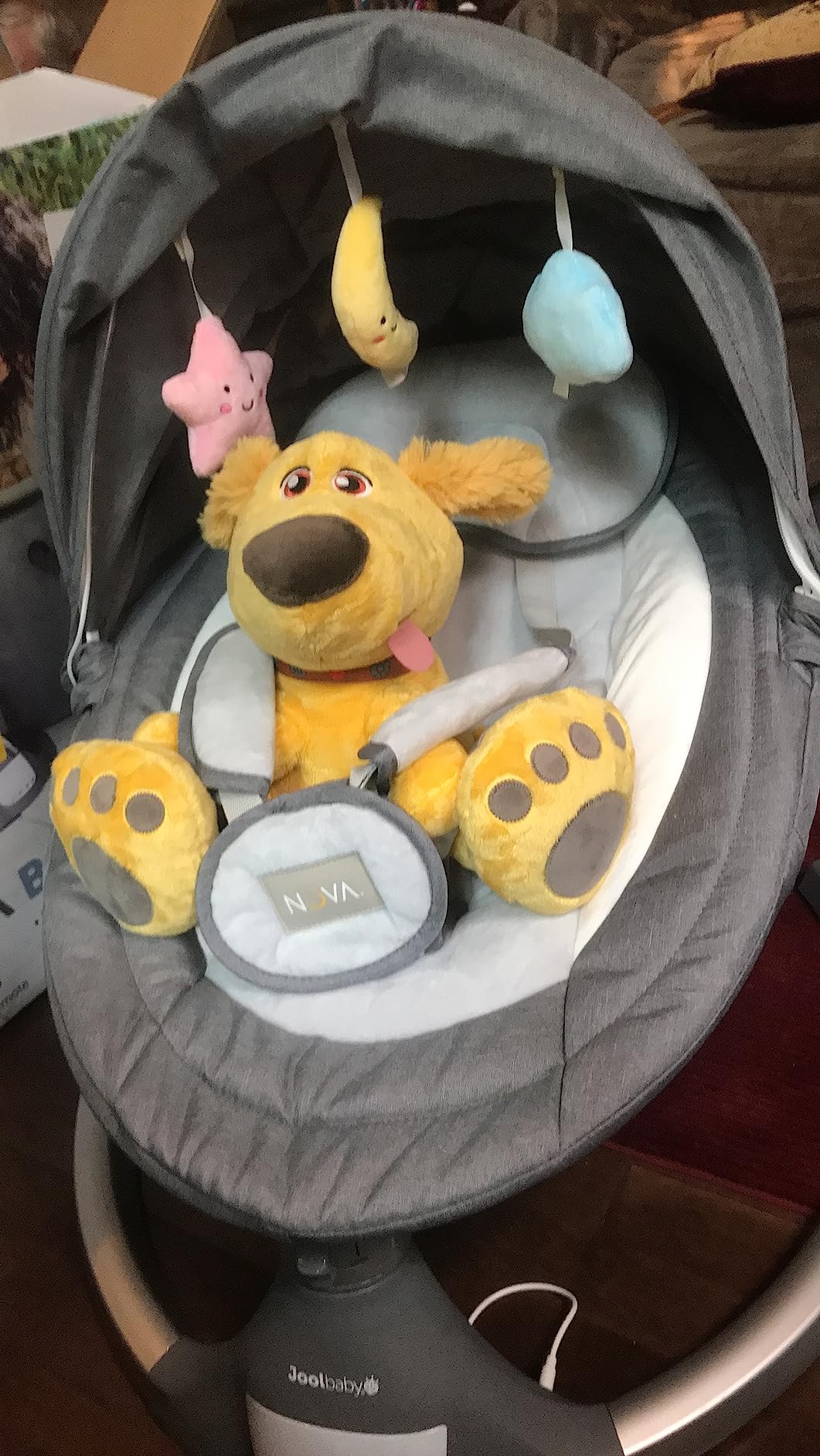 Jool Baby Nova Baby Swing for Infants – Bluetooth Music, Remote (Gray) | Keep Baby Happy While Getting Things Done – Gentle Side-to-Side Motion Helps Baby Feel Content customer photo 1