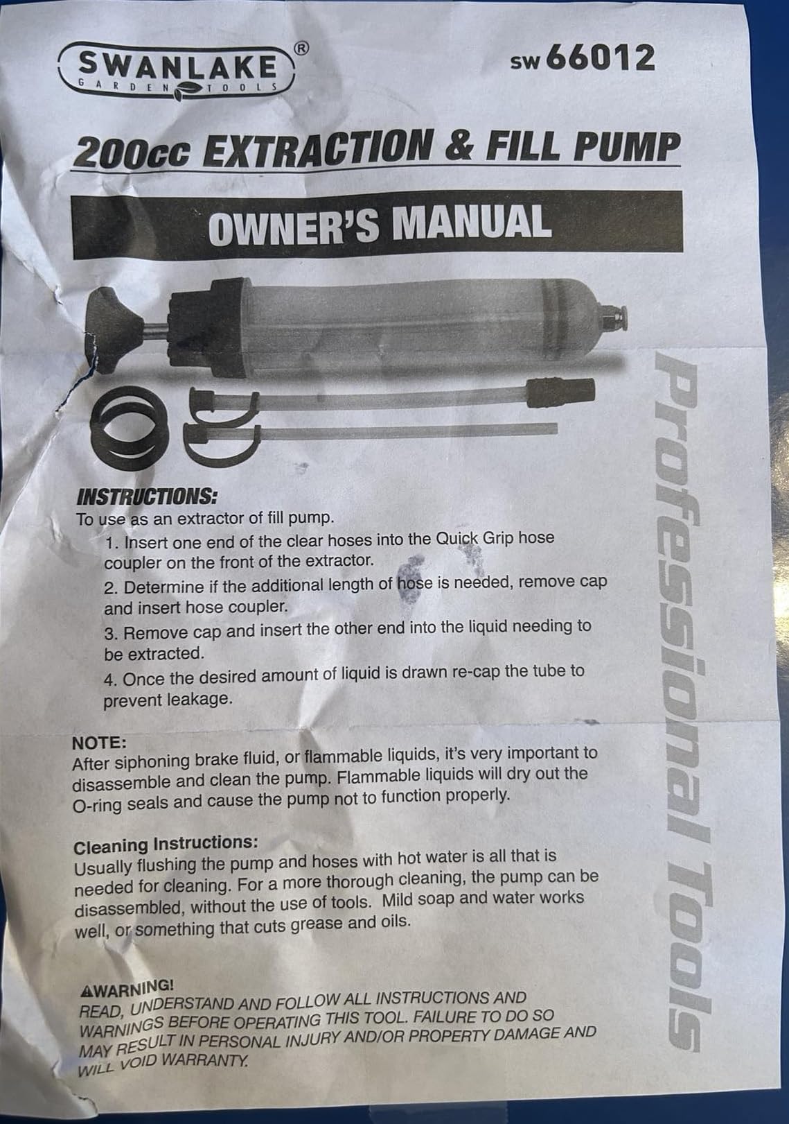 SWANLAKE 200cc Fluid Extractor, Extraction&Fill Pump,Fluid Syringe Pump Manual Suction Vacuum Fuel Car Transfer customer photo 2