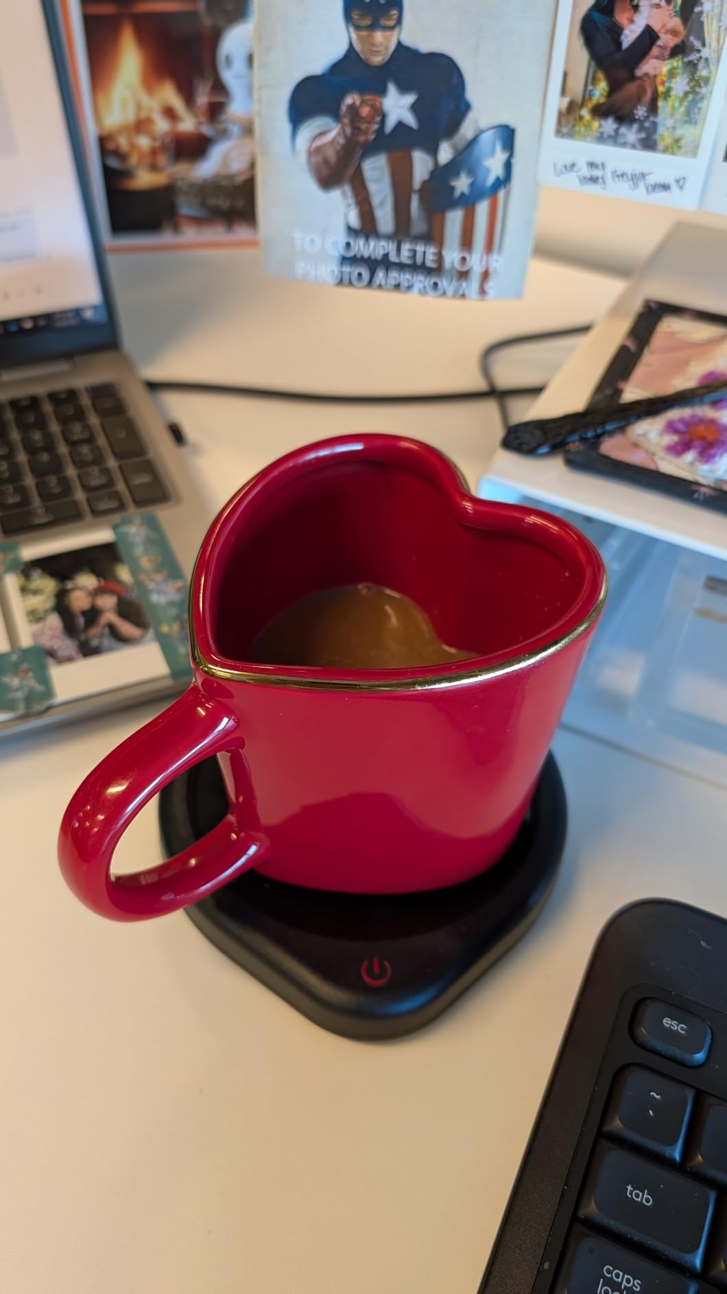 Oracer Coffee Mug Warmer, Cup Warmer for Desk with Auto Shut Off Smart Temperature Settings, Electric Beverage Tea Water Milk Heater for All Cups and Mugs, Heating Plate Candle Wax Warmer customer photo 1