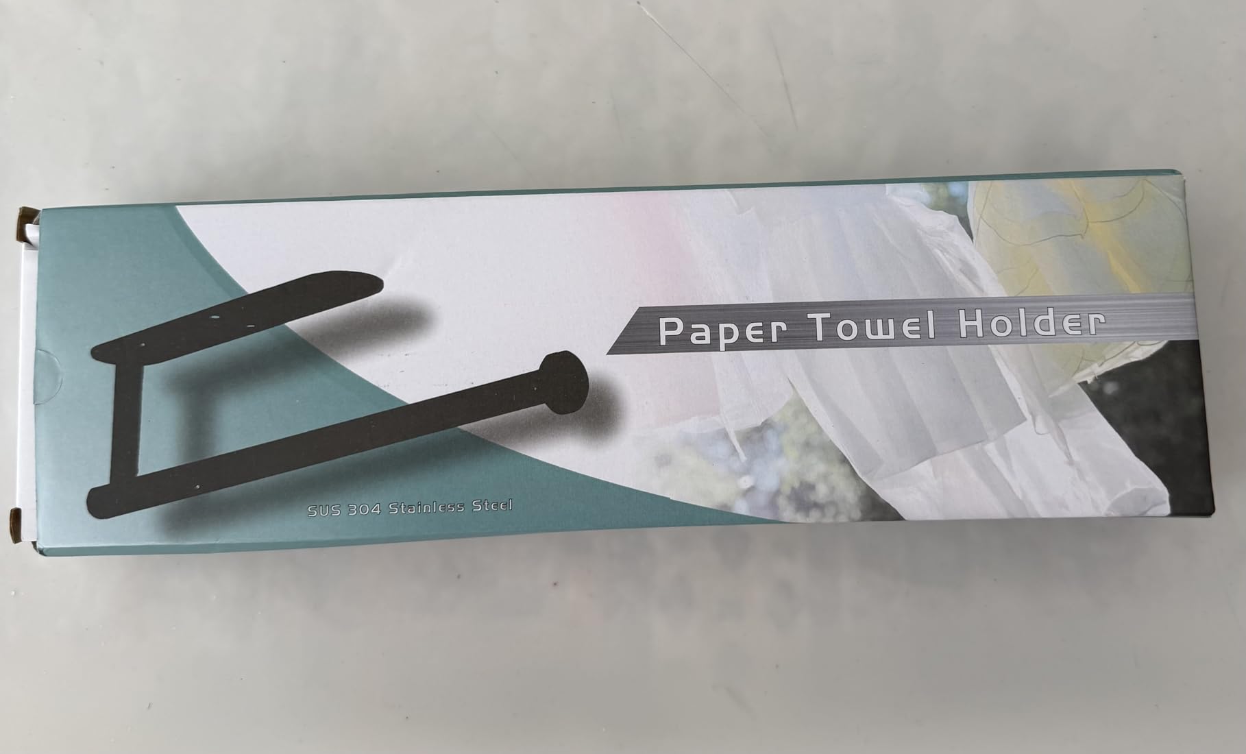 Paper Towel Holders for Kitchen,Paper Towels Bulk- Self-Adhesive Under Cabinet,Both Available in Adhesive and Screws,Stainless Steel customer photo 1