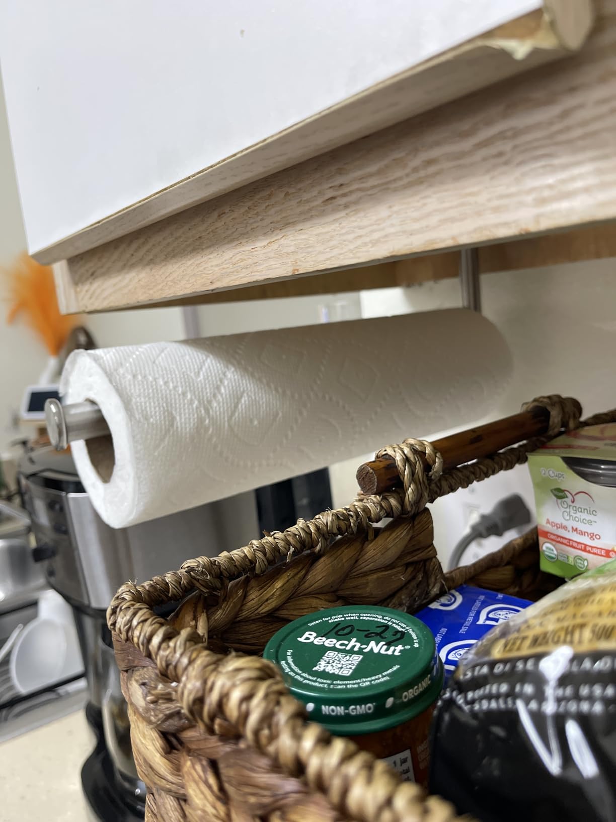 Paper Towel Holders for Kitchen,Paper Towels Bulk- Self-Adhesive Under Cabinet,Both Available in Adhesive and Screws,Stainless Steel customer photo 2