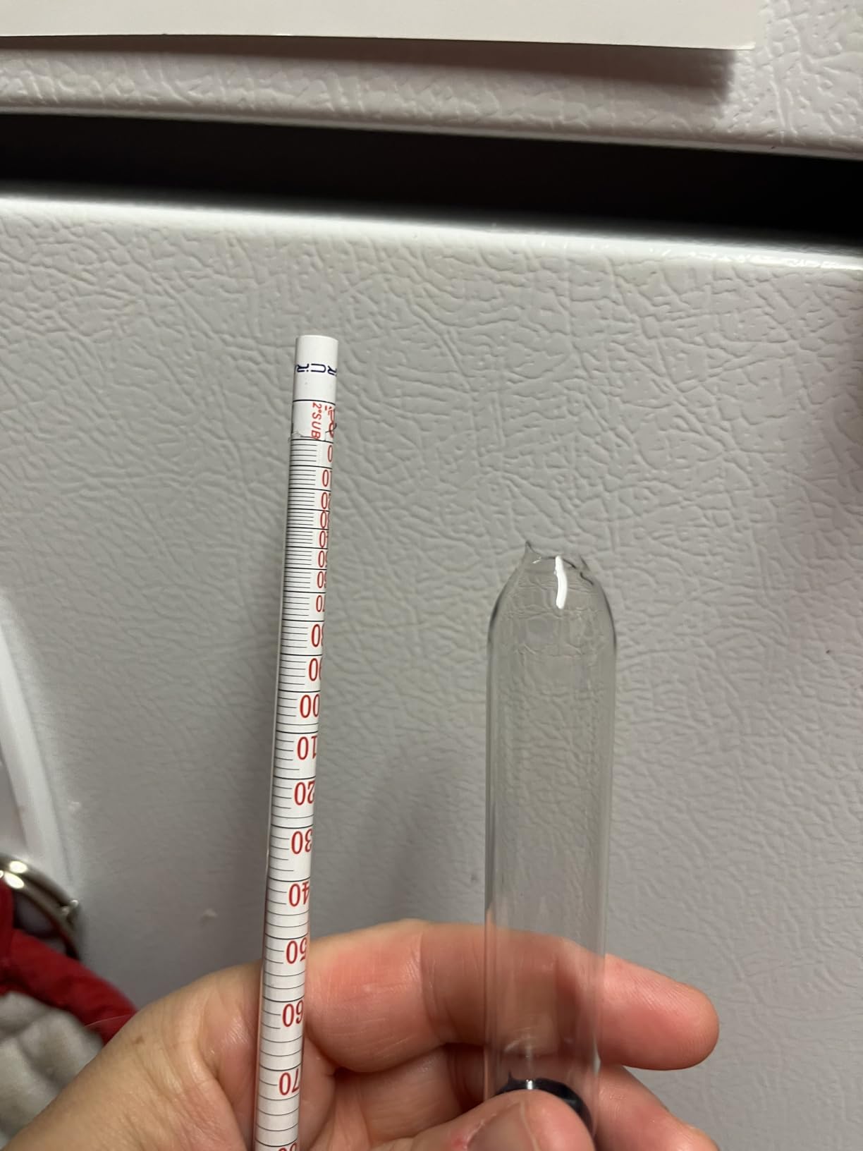 Circrane 0-200 Proof & Tralle Alcohol Hydrometer with Glass Test Jar Kit, Accurate Tester & Glass Cylinder for Liquor, Distilling Moonshine Alcoholmeter Set customer photo 1
