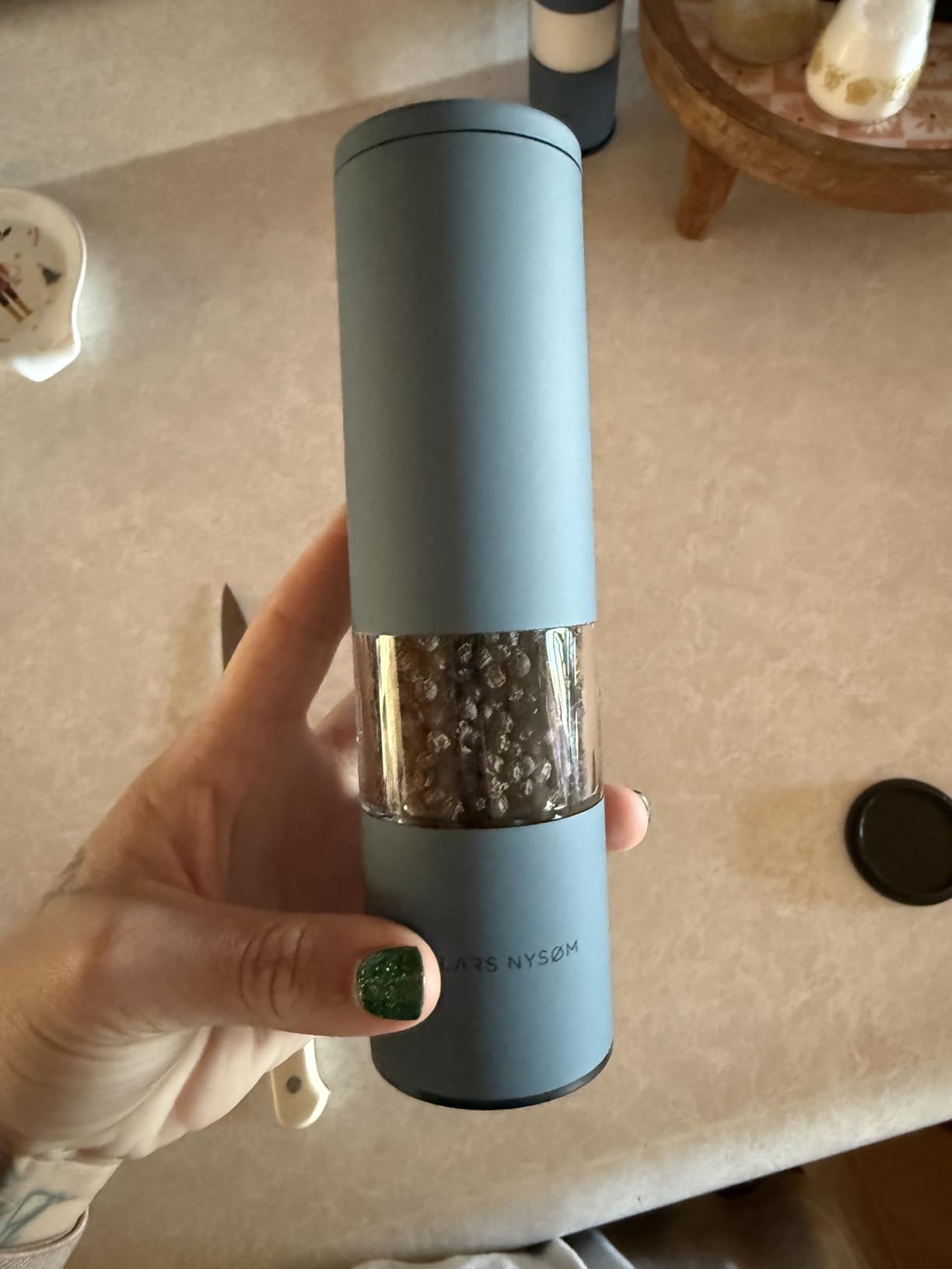 LARS NYSØM Salt and Pepper Grinder Set Manual - Sea Salt and Pepper Mills customer photo 2