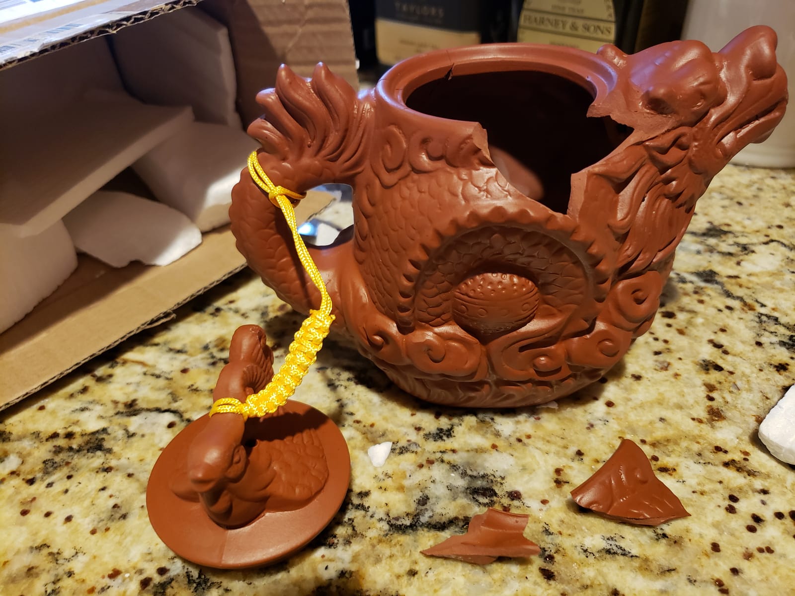Teapot Chinese Dragon Phoenix Zisha Clay Gongfu Tea Pots Zini for Loose Tea (9oz) customer photo 2
