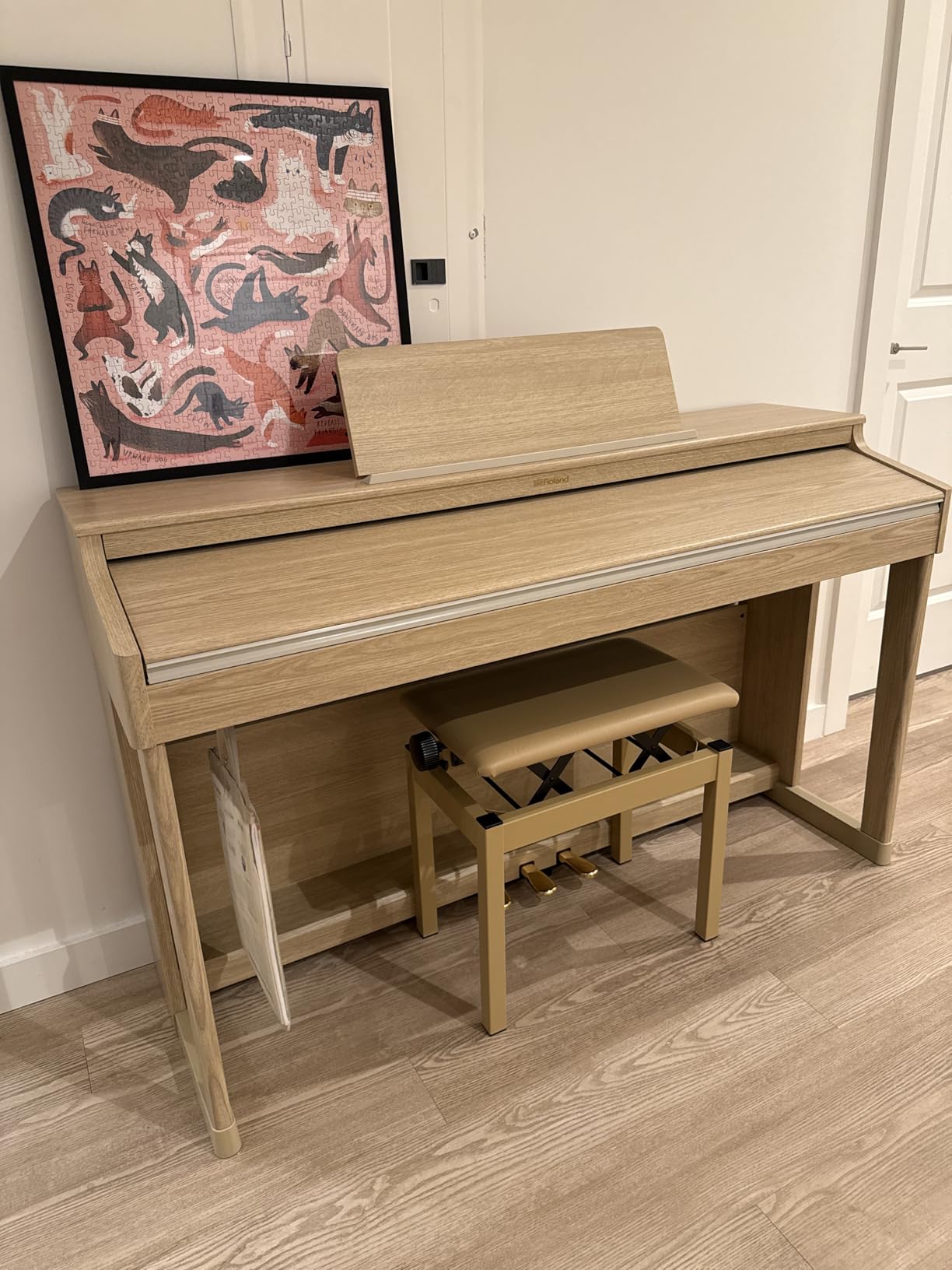 Roland RP701-CB 88-Key Digital Home Piano | Everything your family needs to start playing piano. customer photo 1