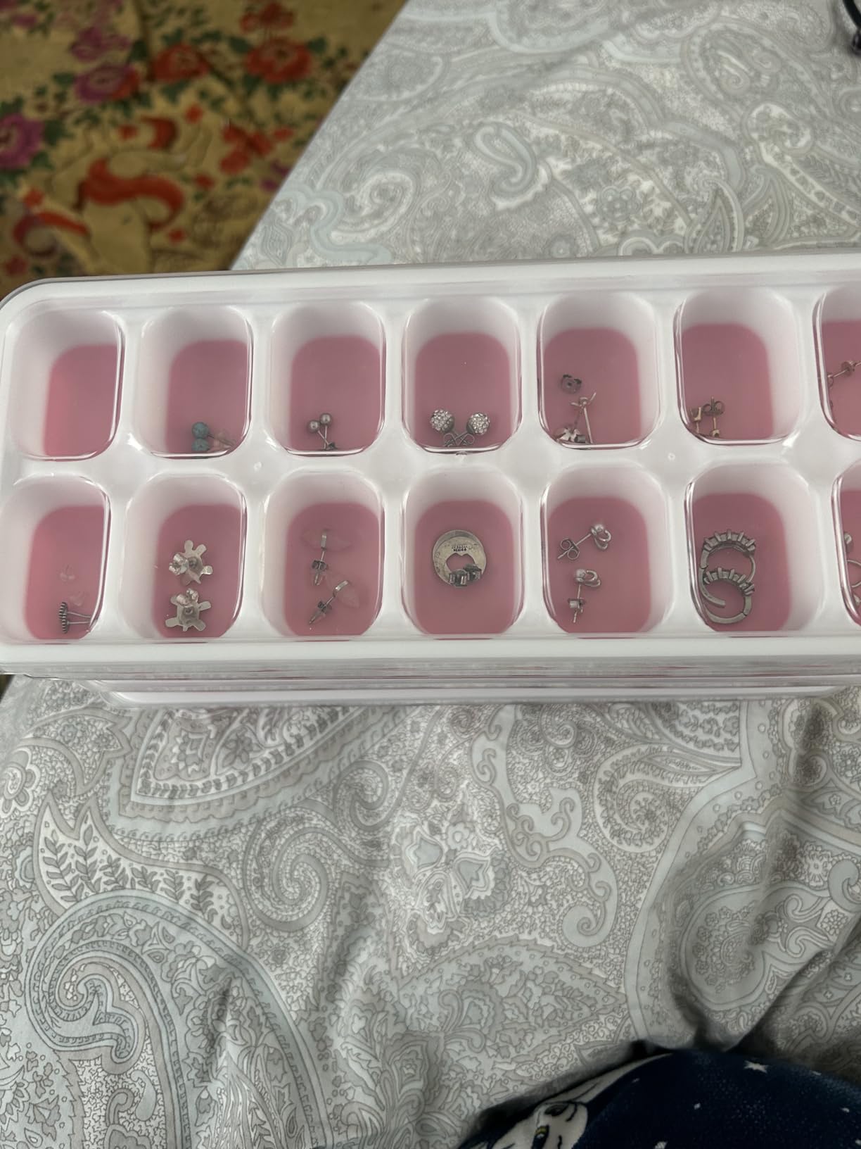 Ice Cube Trays 4 Pack, Airabc Silicone with Removable Lid, Easy-Release Flexible 14-cube Trays, LFGB Certified and BPA Free, Stackable Covers for Cocktail, Freezer customer photo 2