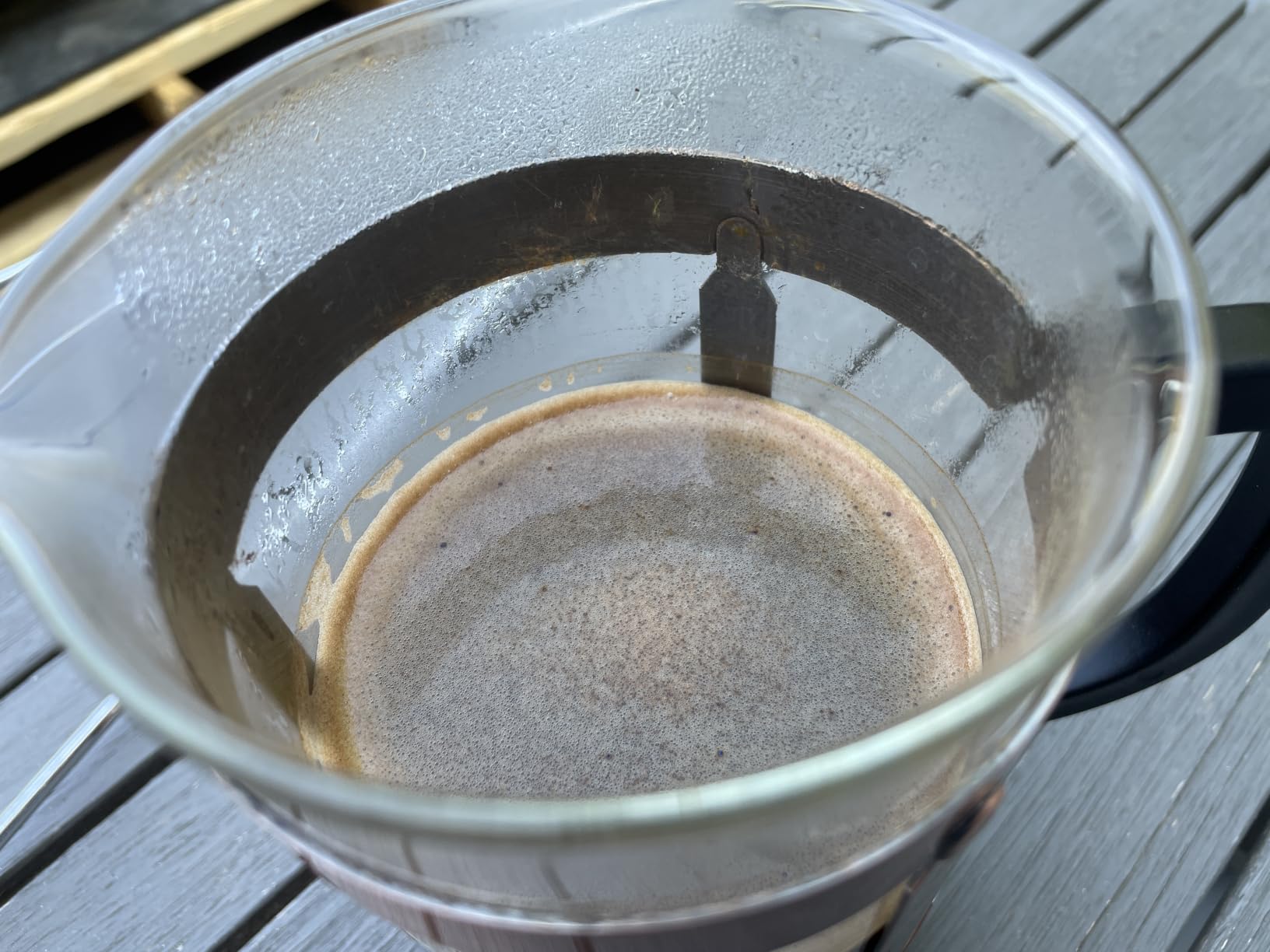 QUQIYSO French Press 34oz, Stainless Steel and Thickened Glass Coffee Maker customer photo 1