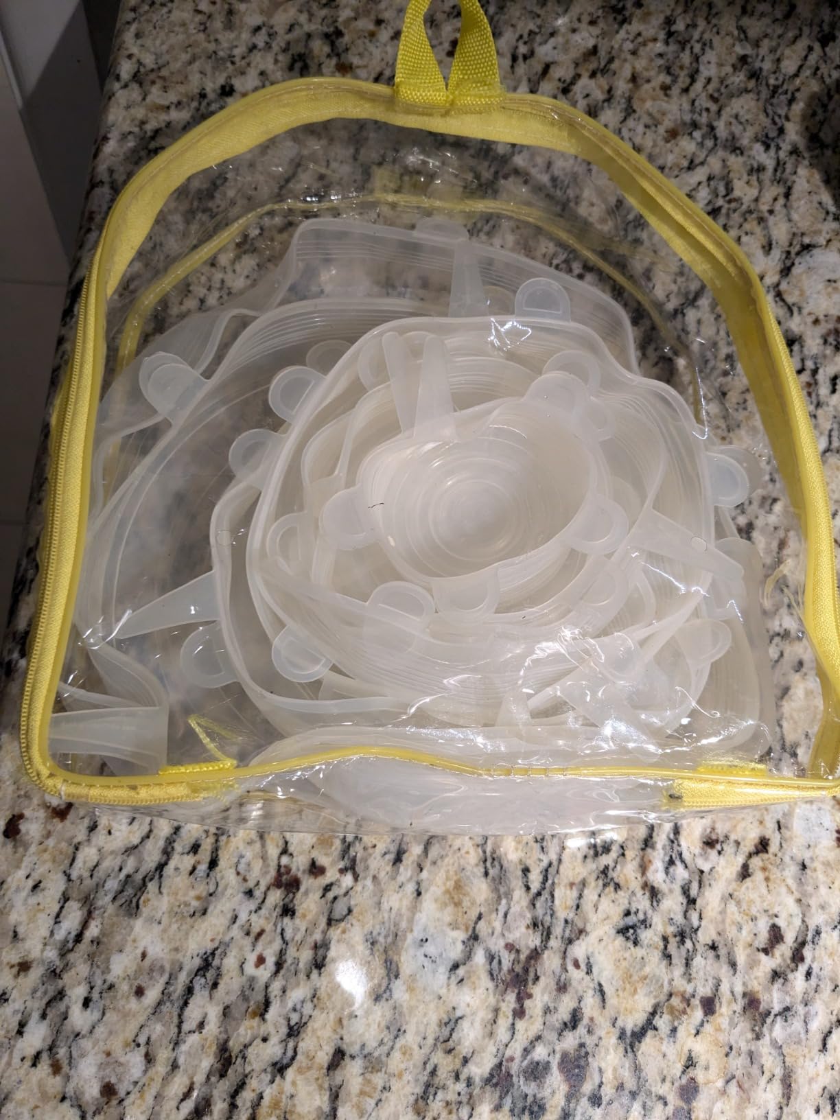 LELE LIFE 4 Pack Same Size Silicone Stretch Lids, Thicker Reusable Sturdy Silicone Container Cover, Expandable Food Storage Covers, Dishwasher and Freezer Safe, 4.53in(11.5cm) customer photo 2