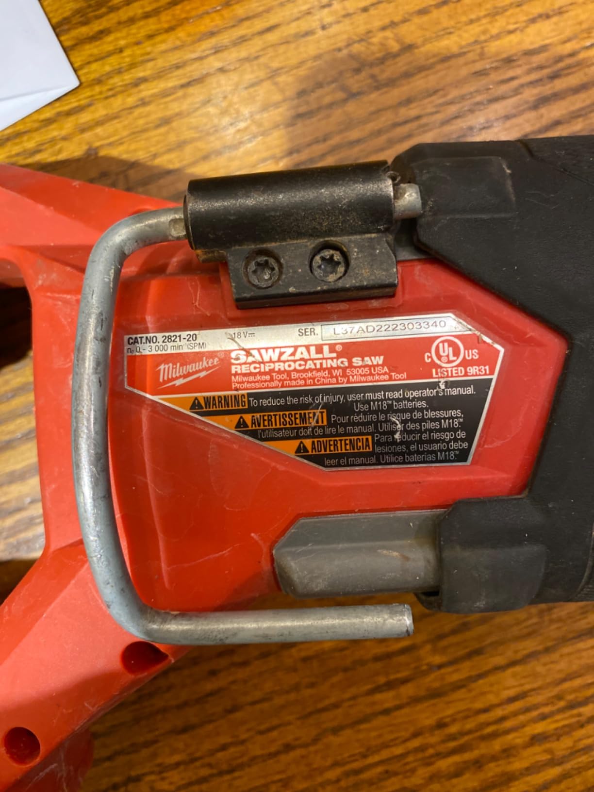 Milwaukee M18 Fuel Sawzall Brushless Cordless Reciprocating Saw - No Charger, No Battery, Bare Tool Only customer photo 2