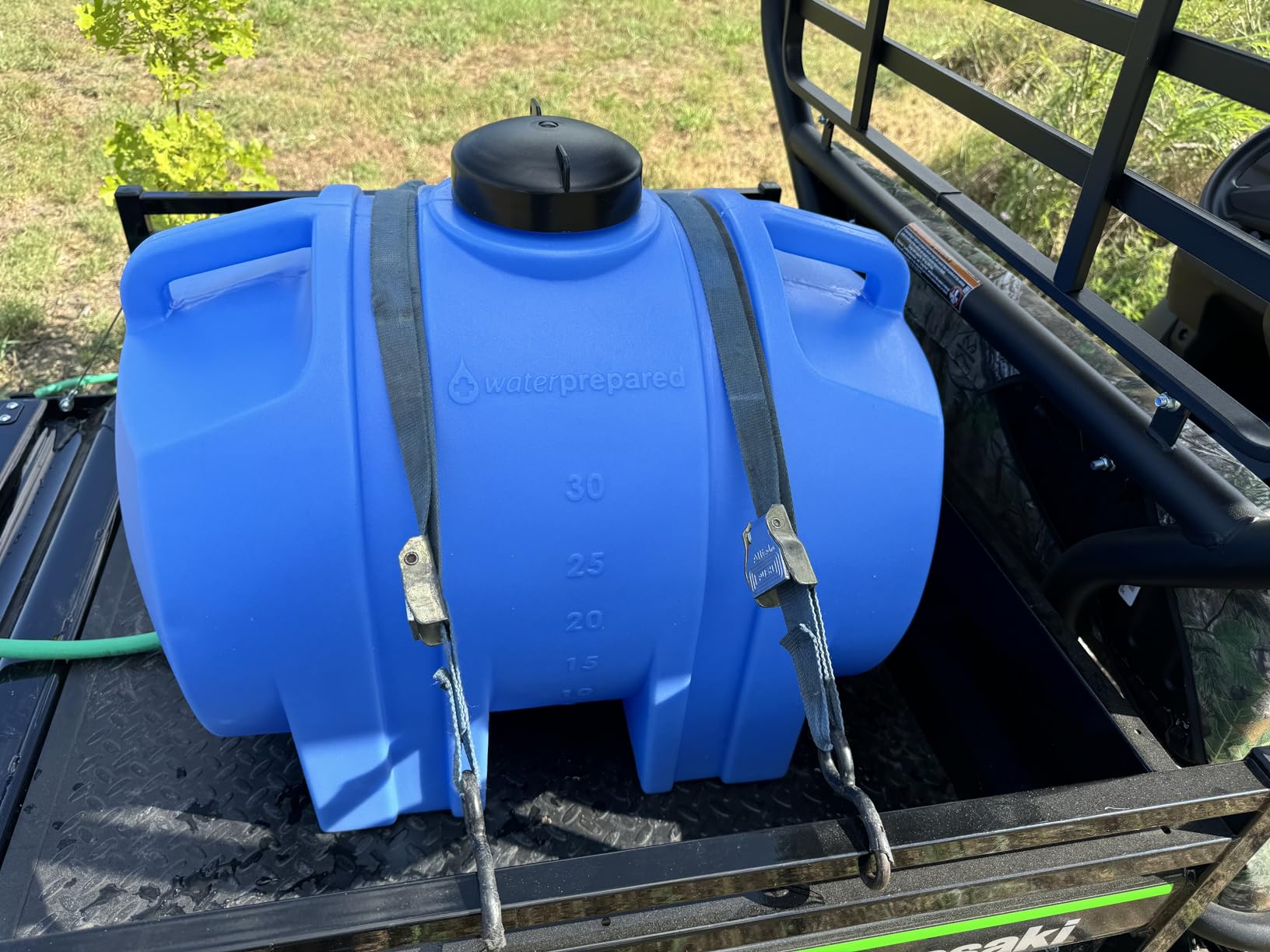 WaterPrepared 35 Gallon Portable Utility Water Tank, Blue customer photo 1