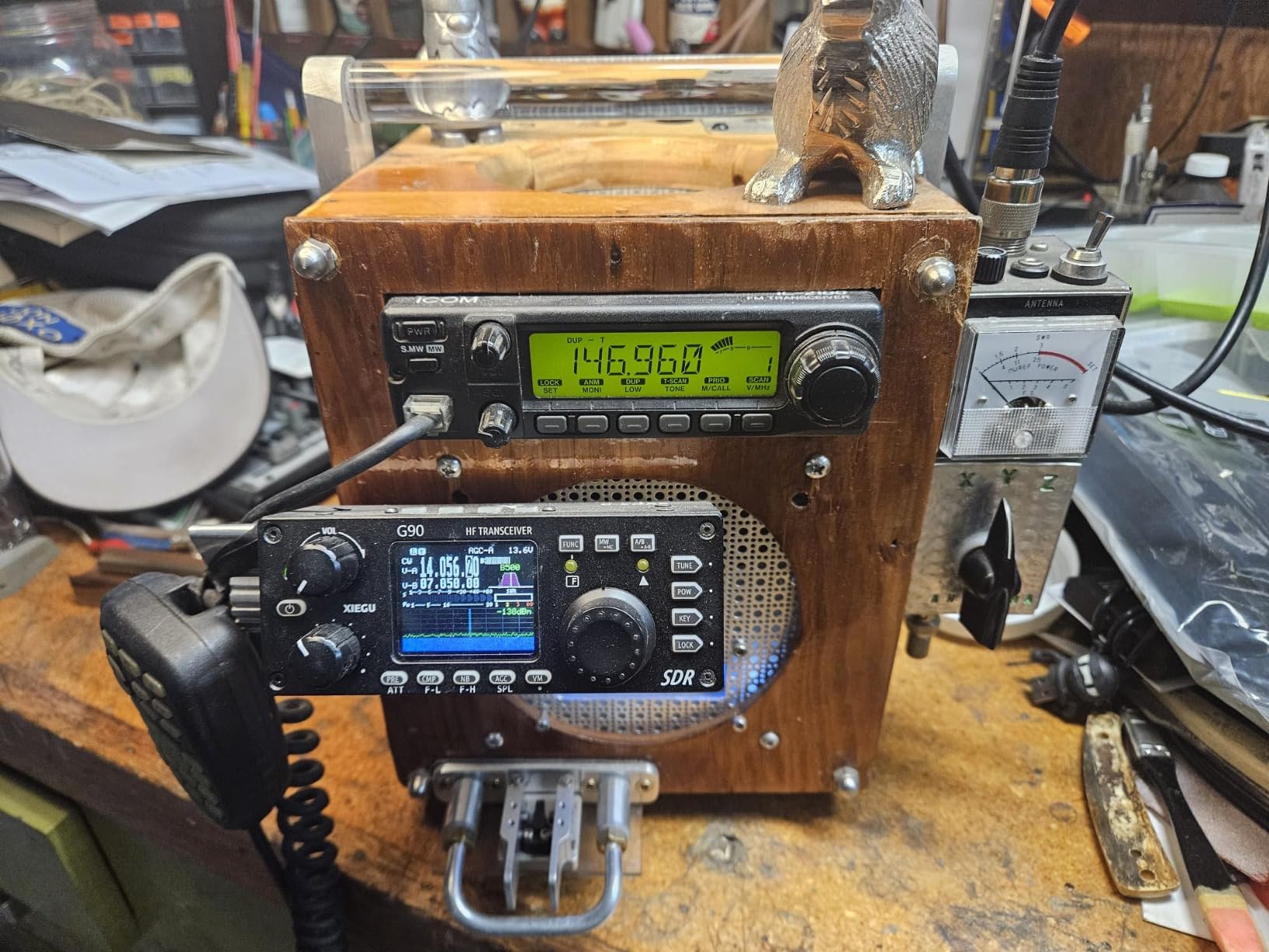 Xiegu G90 HF Radio Transceiver 20W SSB/CW/AM/FM SDR Structure with Built-in Auto Antenna Tuner customer photo 1