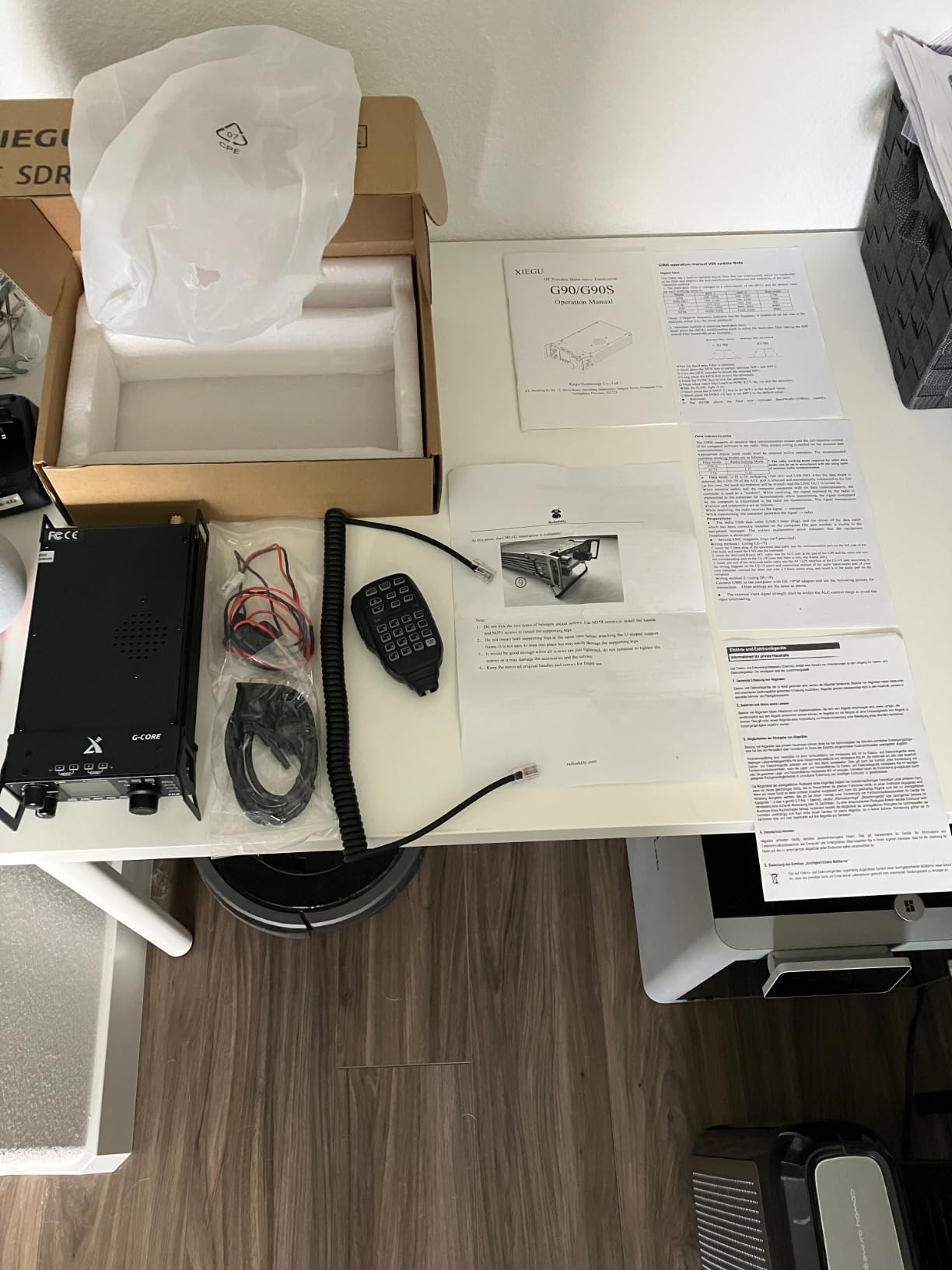Xiegu G90 HF Radio Transceiver 20W SSB/CW/AM/FM SDR Structure with Built-in Auto Antenna Tuner customer photo 2