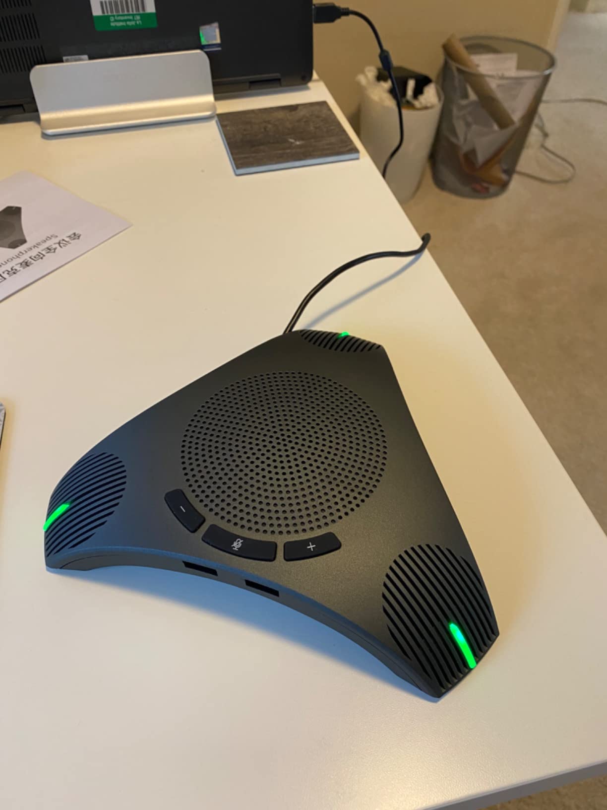 Conference Speaker and Microphone, USB Speakerphone Microphone with USB Hub customer photo 1