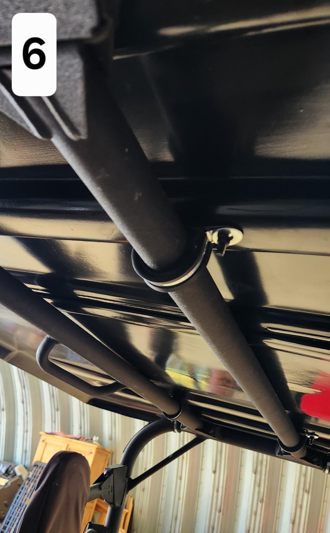 HECASA Universal Hard Top Roof Compatible with JD Gator 625 825i/Kawasaki MULE 4010/Bobcat 3400/Yamaha Rhino/Kawasaki Teryx/Full Size Polaris Ranger New Black customer photo 2
