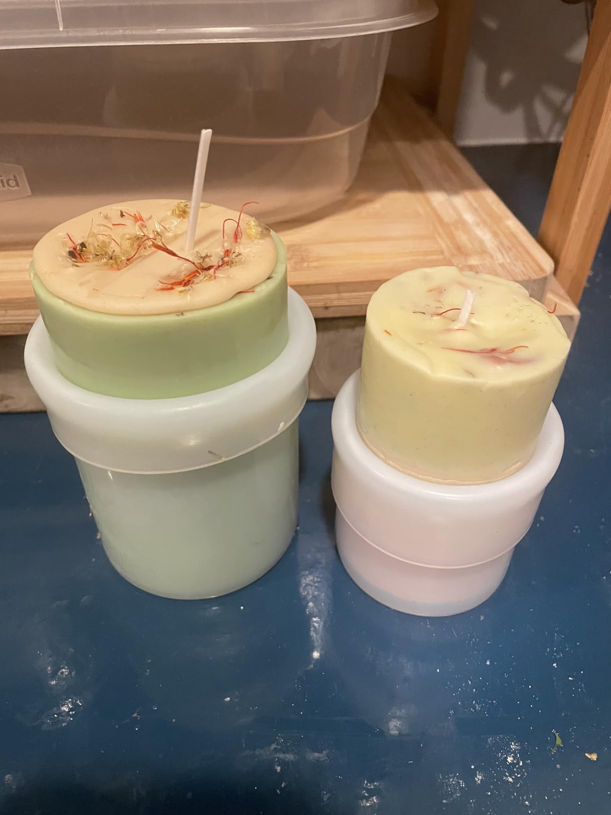 2 Sizes Cylinder Candle Molds for Candle Making Silicone Candle Molds Pillar Candles Resin Mould Epoxy Resin Casting Molds for DIY Aromatherapy Candles, Wax, Soaps, Polymer Clay customer photo 2