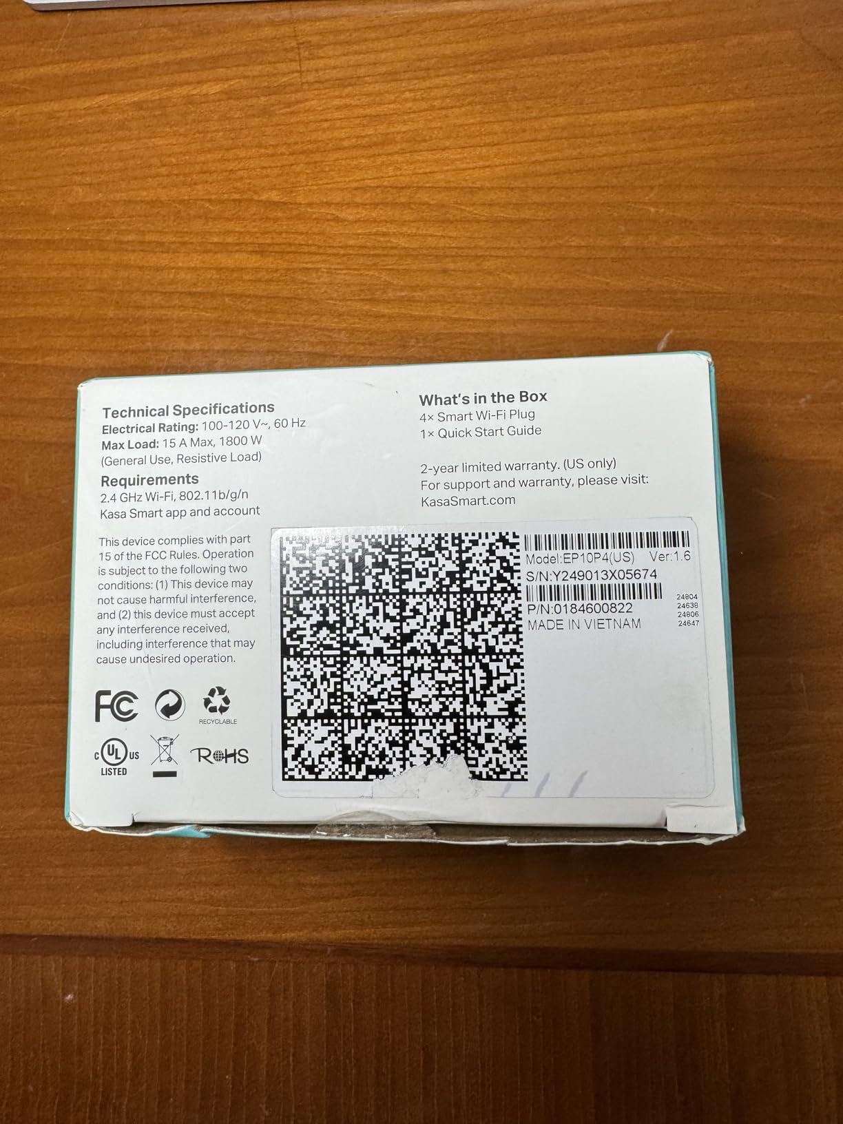 Kasa Smart Plug Ultra Mini 15A, EP10, Smart Home Wi-Fi Outlet customer photo 2