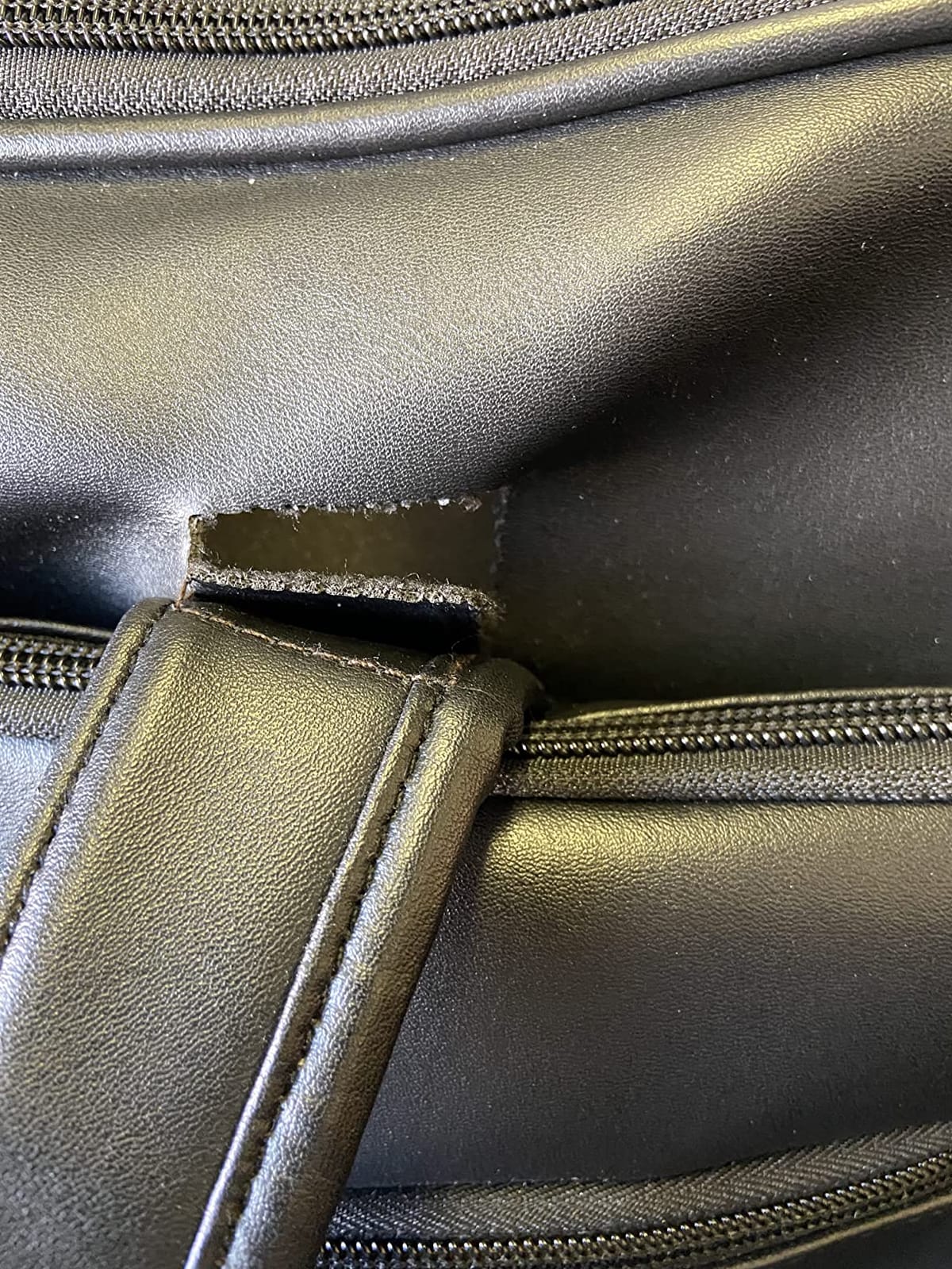 seyfocnia Leather Laptop Bag, Men's 15.6 Inche 17.3 Inche Messenger Briefcase Business Satchel Computer Handbag Shoulder Bag customer photo 1