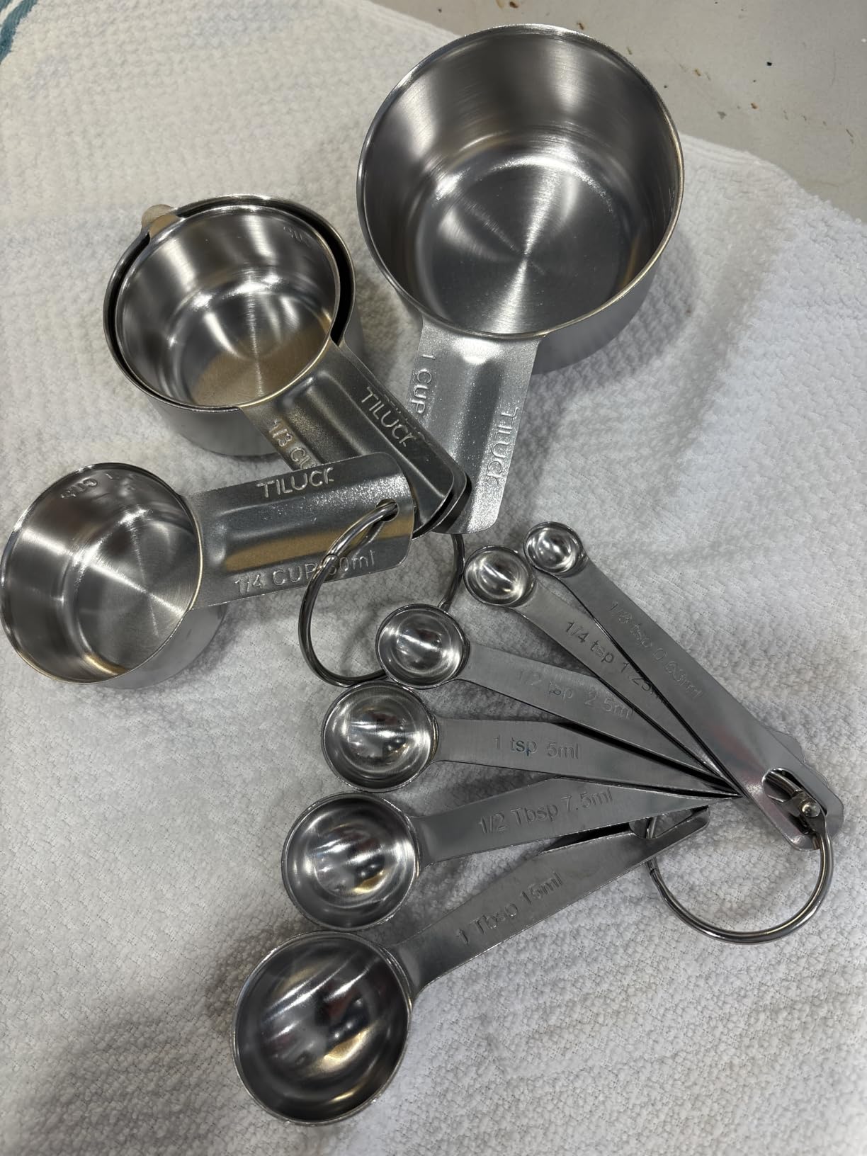 TILUCK Stainless Steel Measuring Cups & Spoons Set, Cups and Spoons customer photo 1