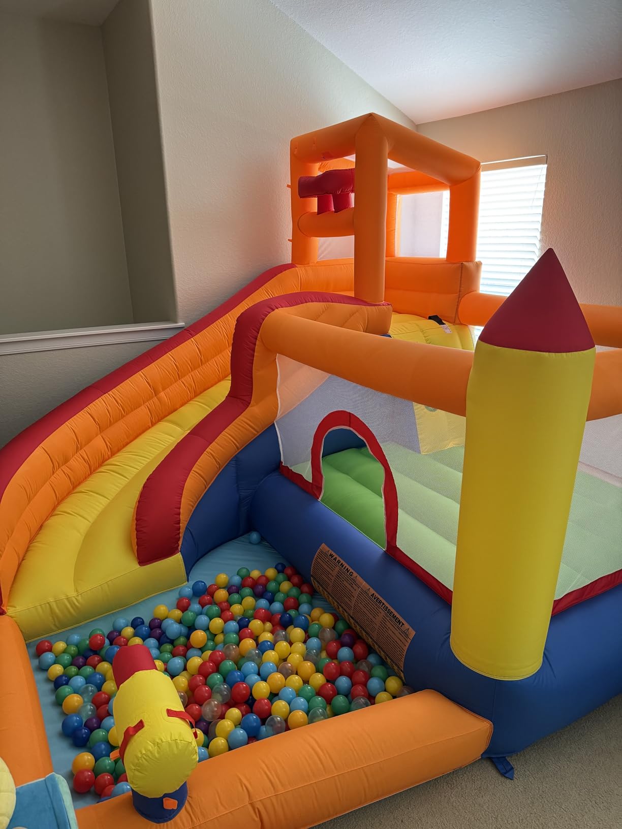 HuaKastro Inflatable Water Slide Bounce House for Kids with Pool, 5-in-1 Indoor/Outdoor Blow Up Play Center for Climbing, Sliding, Jumping & Splashing Fun, Blower Included customer photo 2