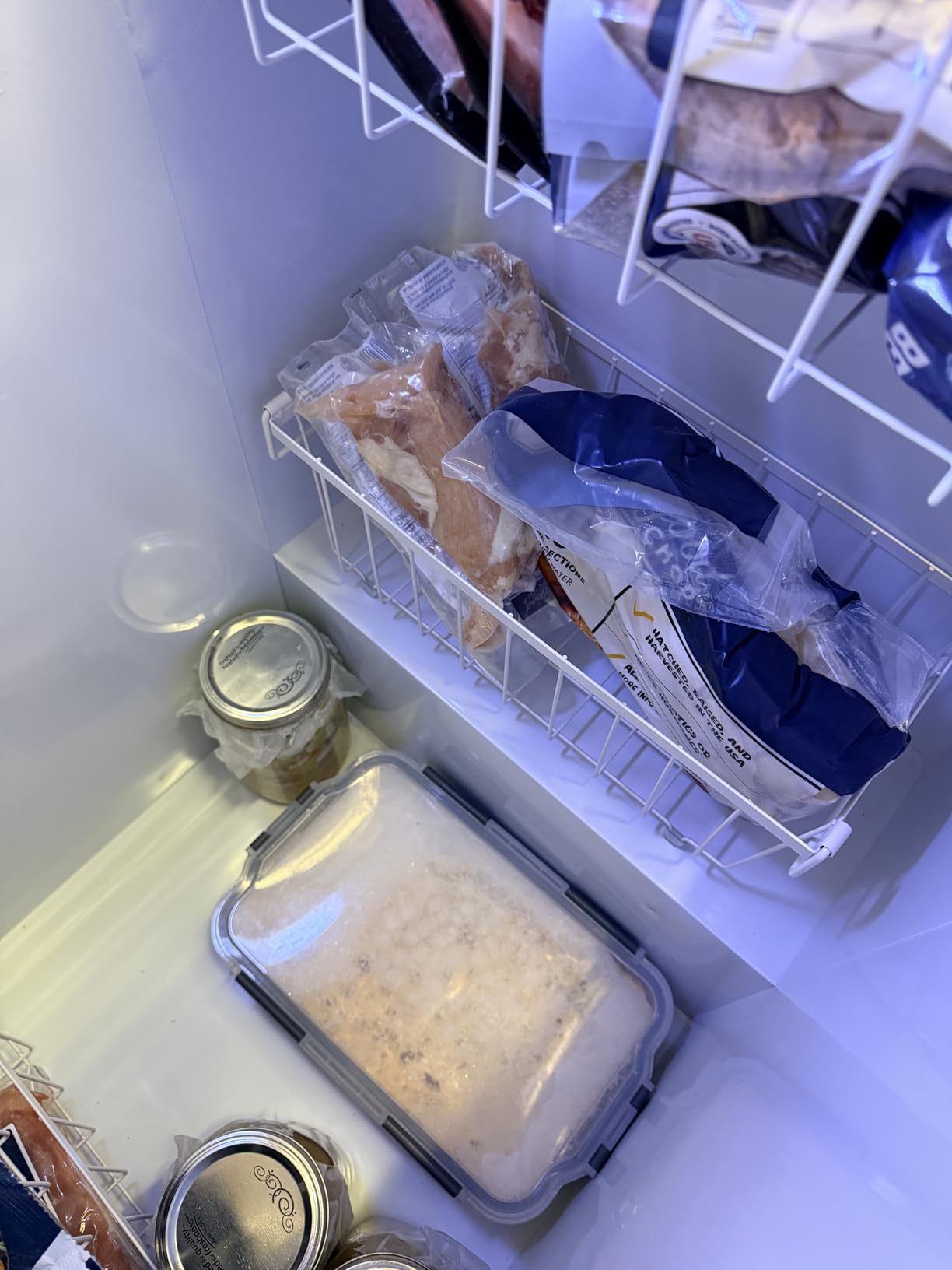 iSPECLE Freezer Organizer Bins - Small Storage Baskets for 7 Cu.Ft, 4 Pack customer photo 1