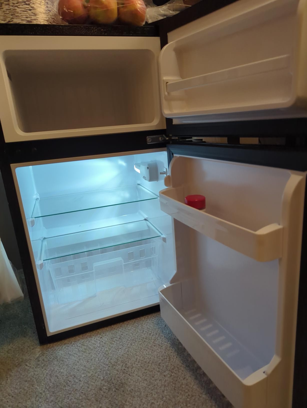 EUHOMY 3.2 Cu.Ft Mini Fridge with Freezer, 2 Door Mini Refrigerator, Black customer photo 1