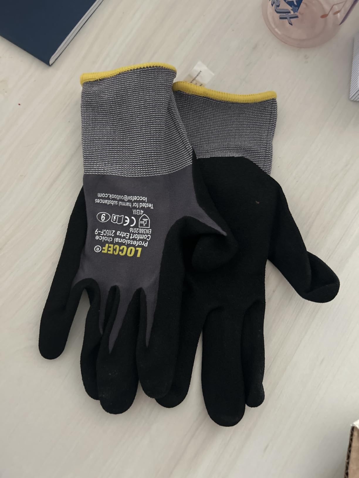 LOCCEF MicroFoam Nitrile Coated Safety Work Gloves customer photo 2
