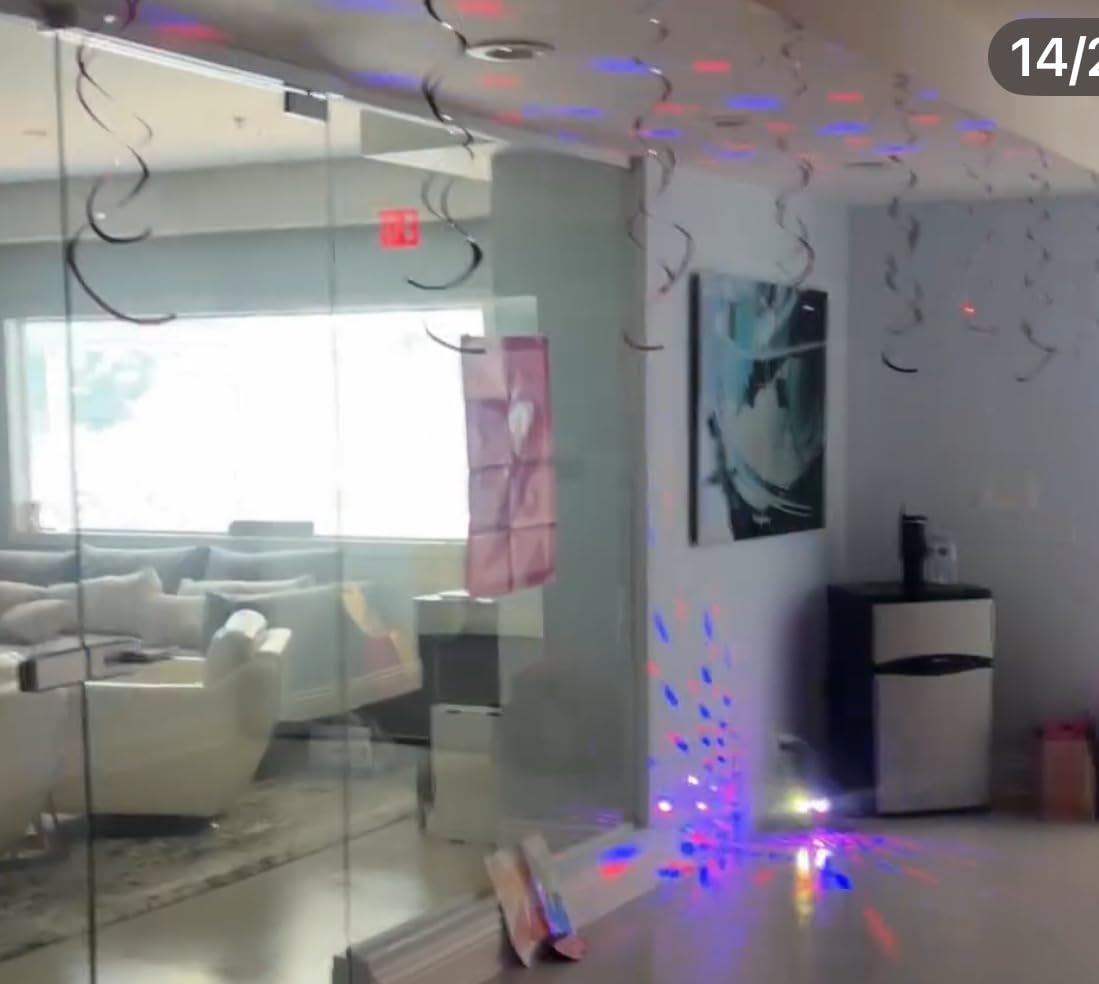 Party Lights DJ Disco Ball & LED Stage Strobe Light with Sound-Activated 10ft USB-C Cable,Remote,Disco Lights for Parties Indoor Use,Birthday,Dance,Clubs,Bar,Living Room,Weddings, Holidays Décor customer photo 2