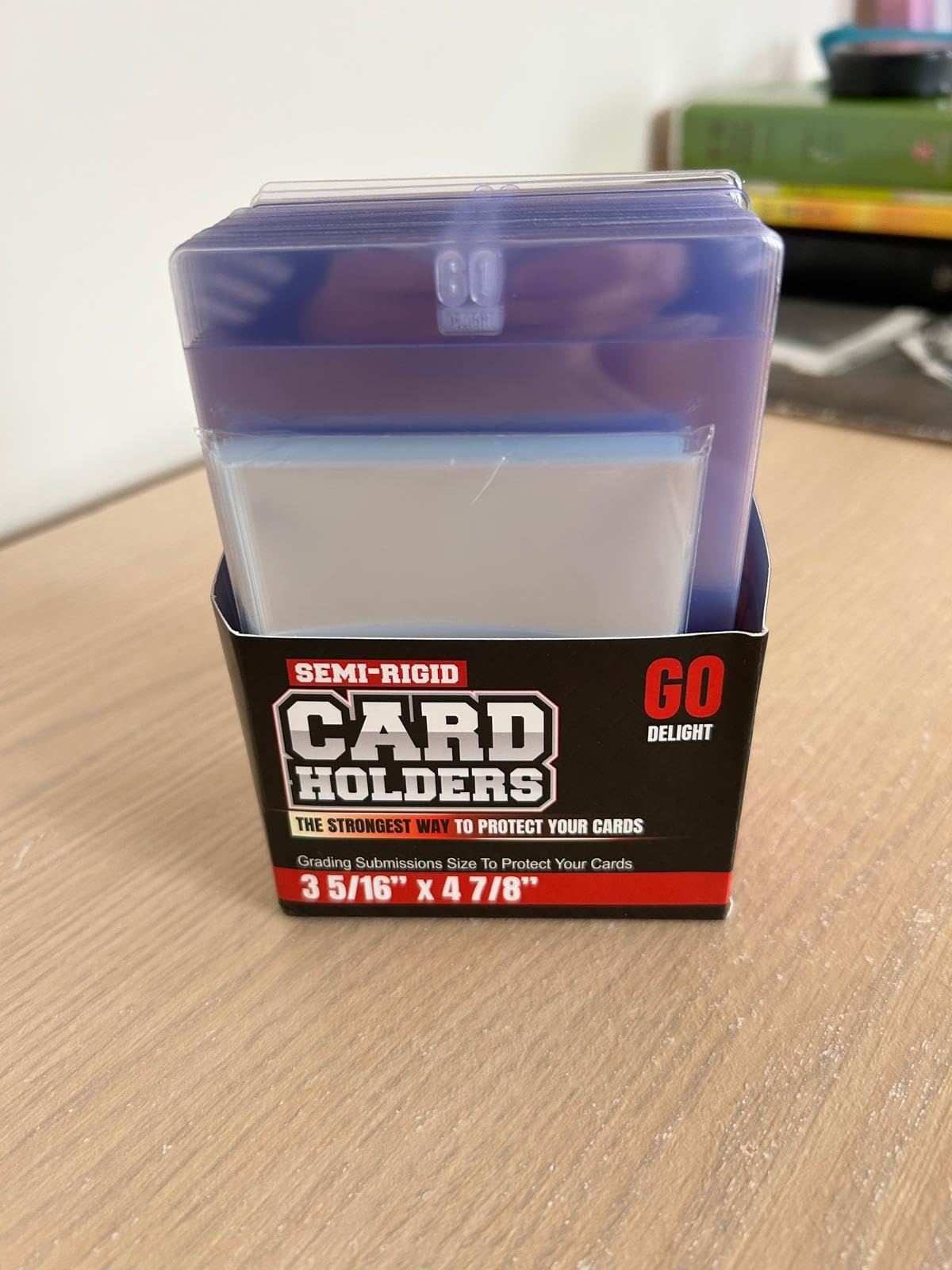 100 Bundle Semi Rigid Card Holders & Sleeves for PSA, CGC, BGS & TAG Trading Card Grading Submission customer photo 1