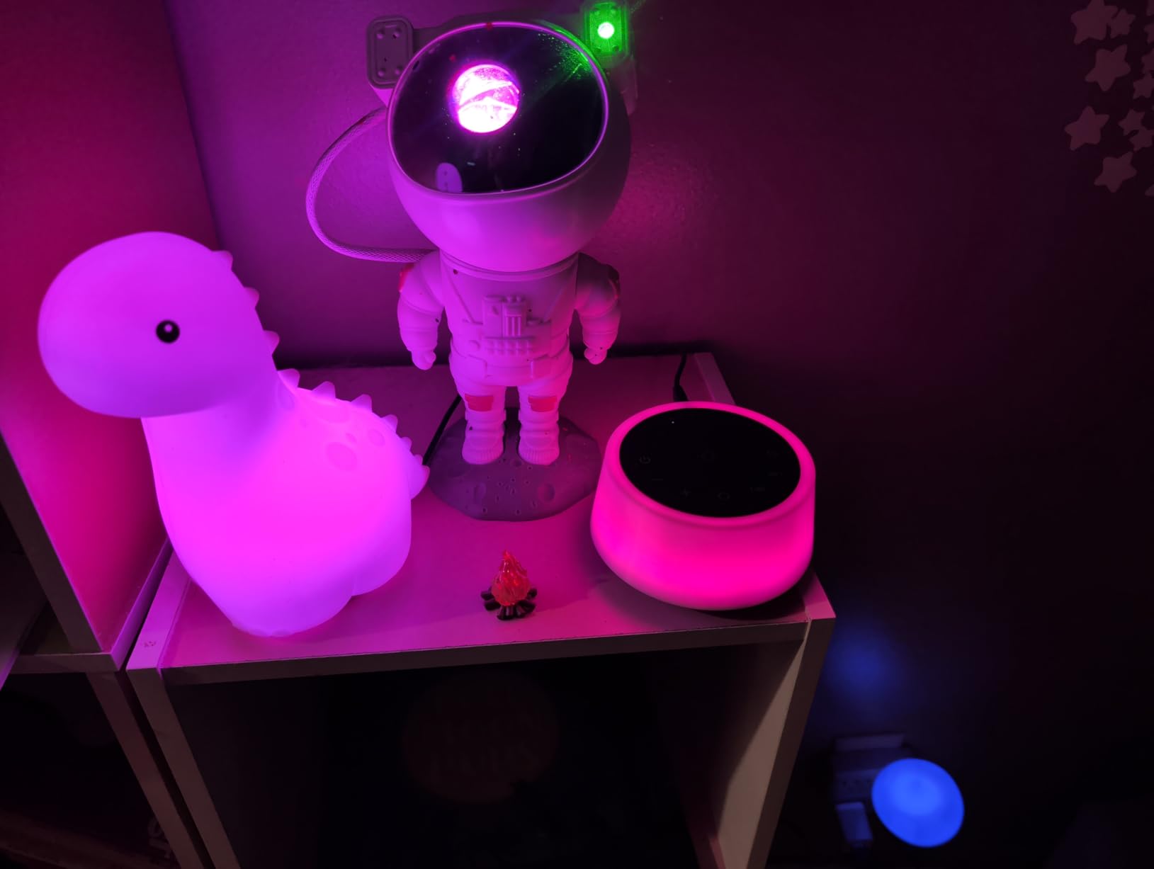 Color Noise Sound Machines with 10 Colors Night Light 25 Soothing Sounds and Sleep White Noise Machine 32 Volume Levels 5 Timers Adjustable Brightness Memory Function for Adults Kids Baby customer photo 2