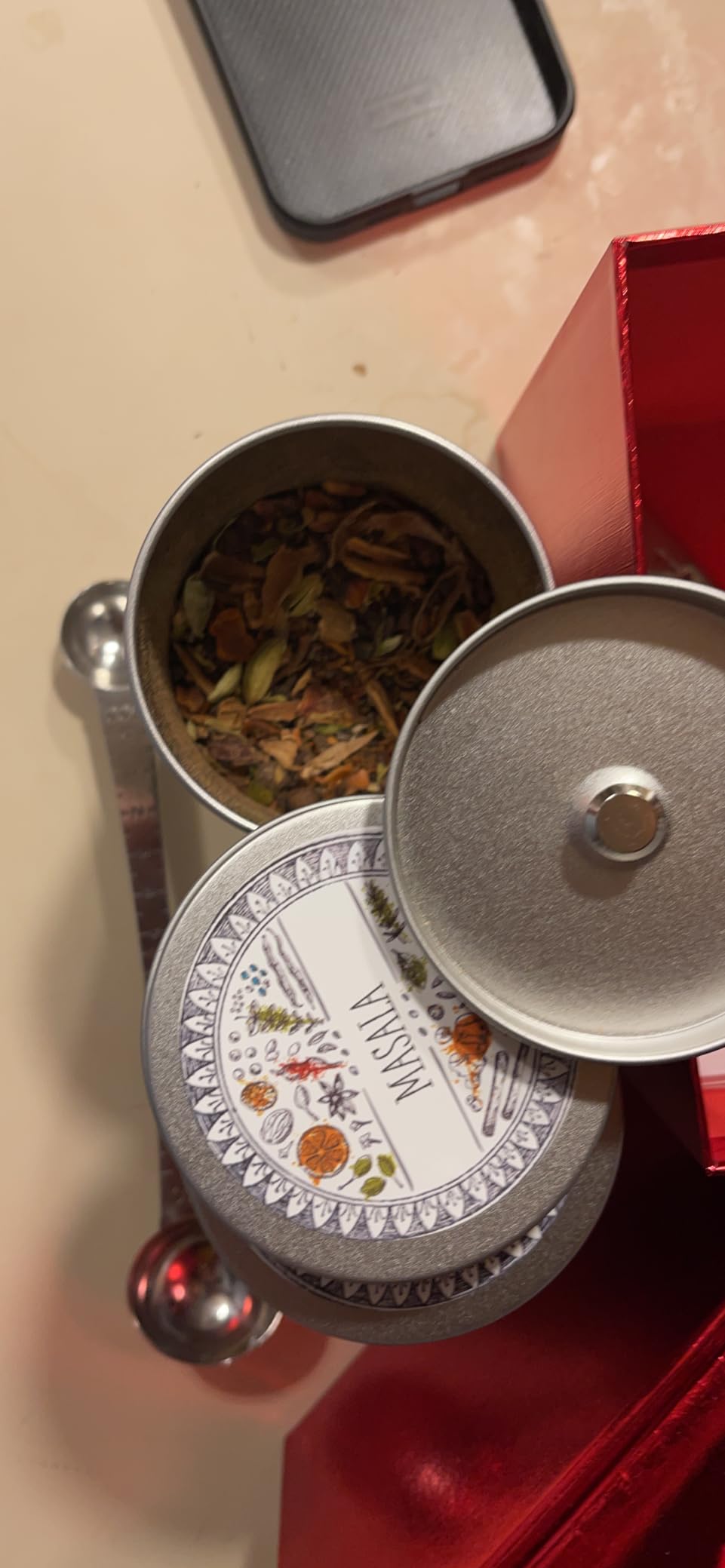 Yesland 6 Pack Tea Tin Canister with Airtight Double Lids, 12 Fluid Oz Tin Can Box and Small Round Kitchen Canisters for Loose Tea, Coffee, Candy, Herbs and Spices(Silver) customer photo 1