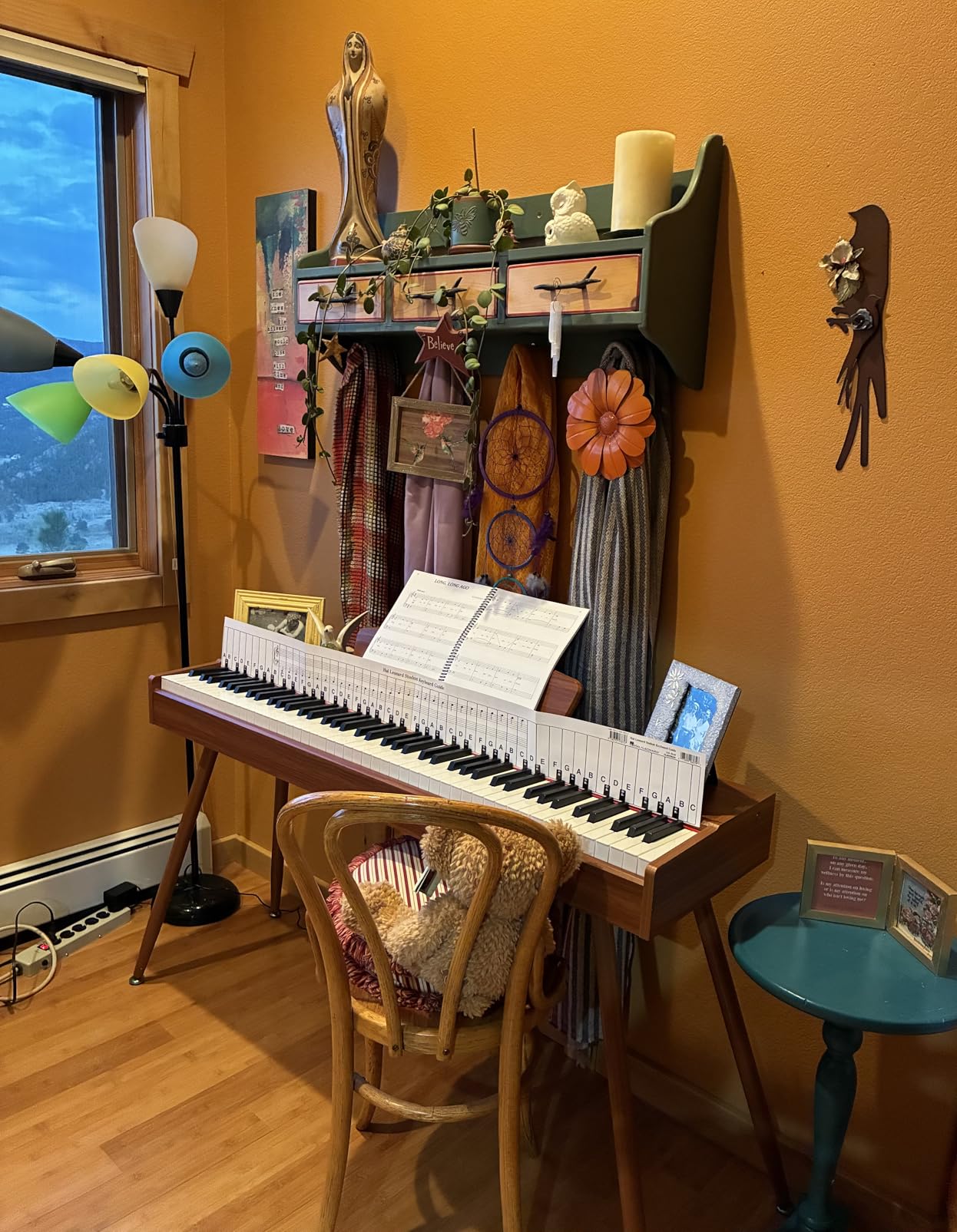 Donner DDP-80 Digital Piano 88 Key Weighted Keyboard, Full-size Electric Piano for Beginners, with Sheet Music Stand, Triple Pedal, Power Adapter, Supports USB-MIDI Connecting, Retro Wood Color customer photo 2
