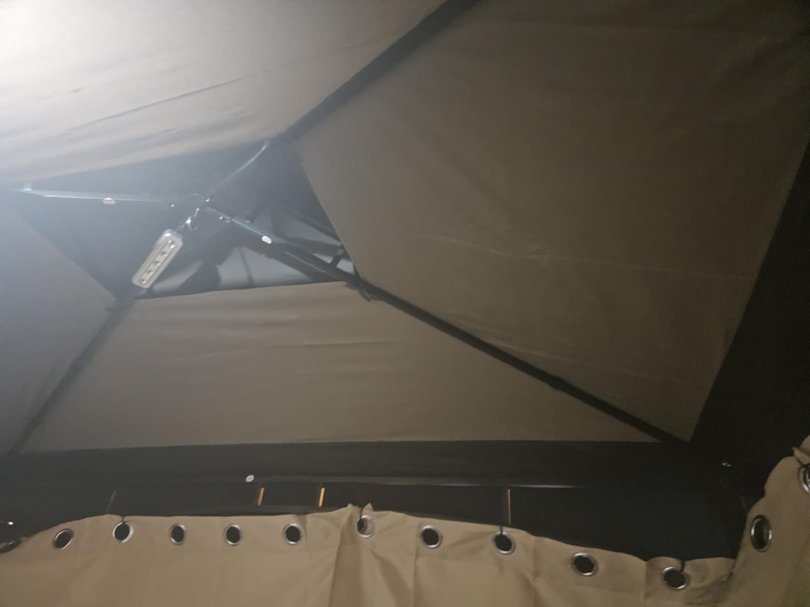COOSHADE 8x5 Grill Gazebo BBQ Gazebo with LED Light, Gray customer photo 1