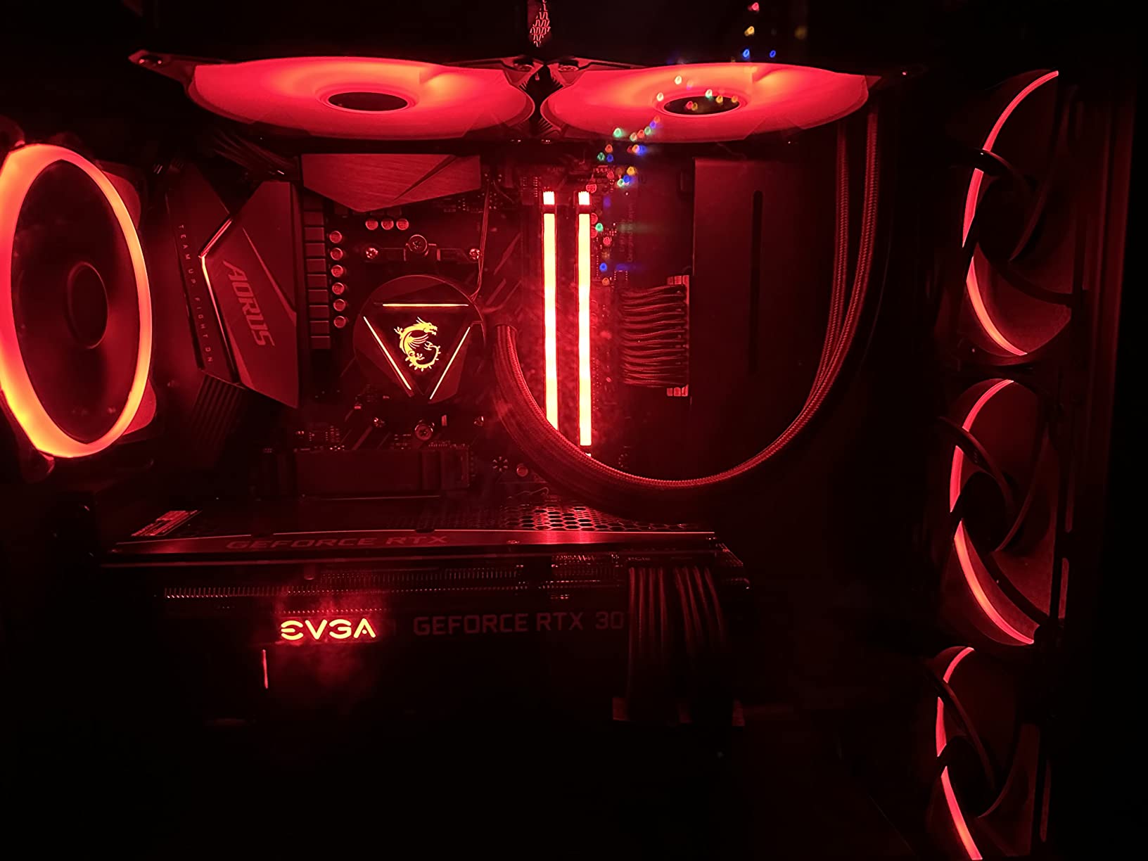 MSI MAG Series CORELIQUID 280R, aRGB CPU Liquid Cooler (AIO): Rotatable Blockhead Design, 280mm Radiator, Dual 140mm aRGB PWM Fans customer photo 2