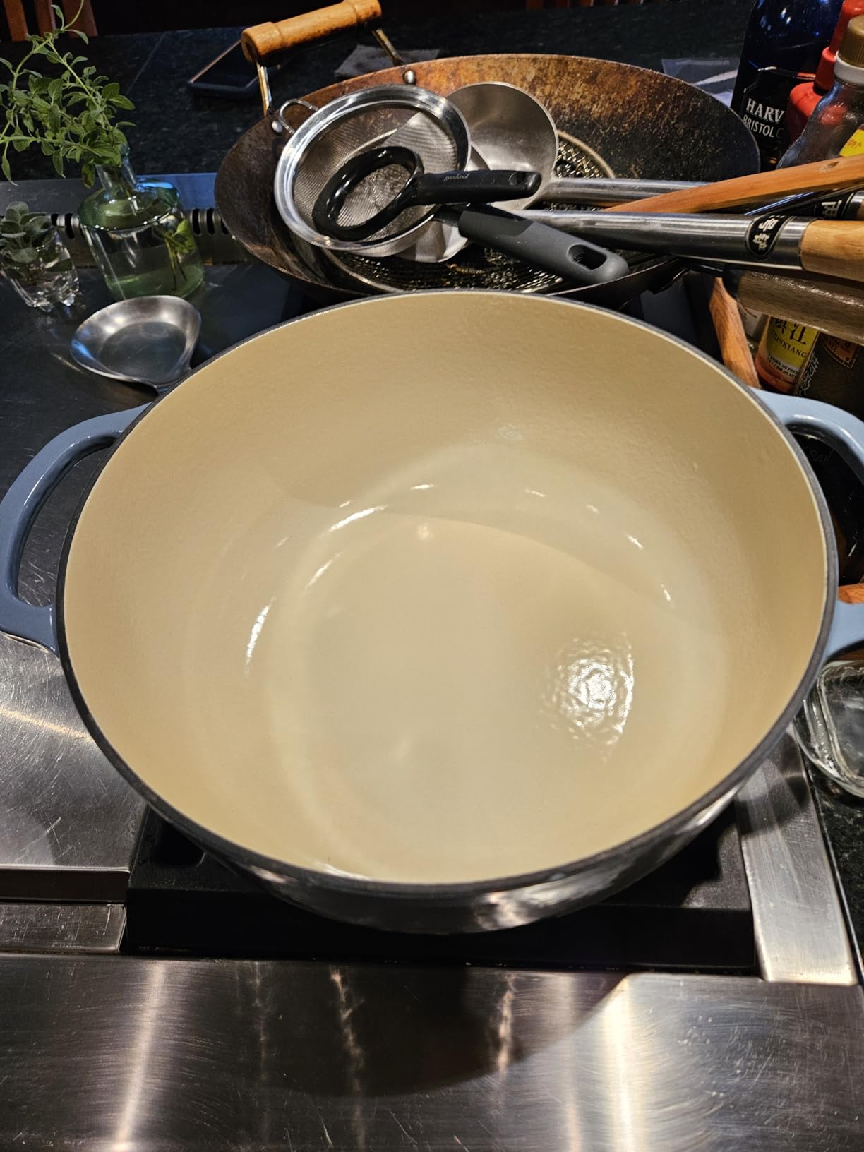 Lodge Essential Enamel Cast Iron Dutch Oven, 7.5 Quart, Storm Blue customer photo 1