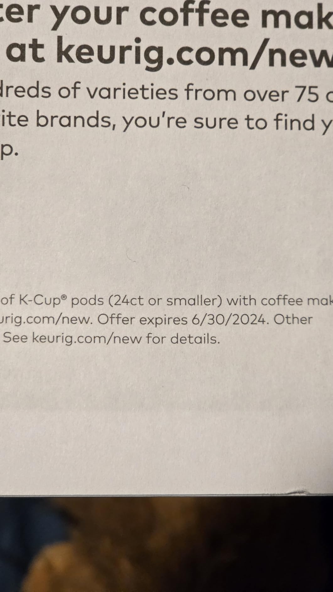 Keurig K-Express Single Serve K-Cup Pod Coffee Maker, 3 Brew Sizes, Strong Button Feature, 42oz Removable Reservoir, Black customer photo 1