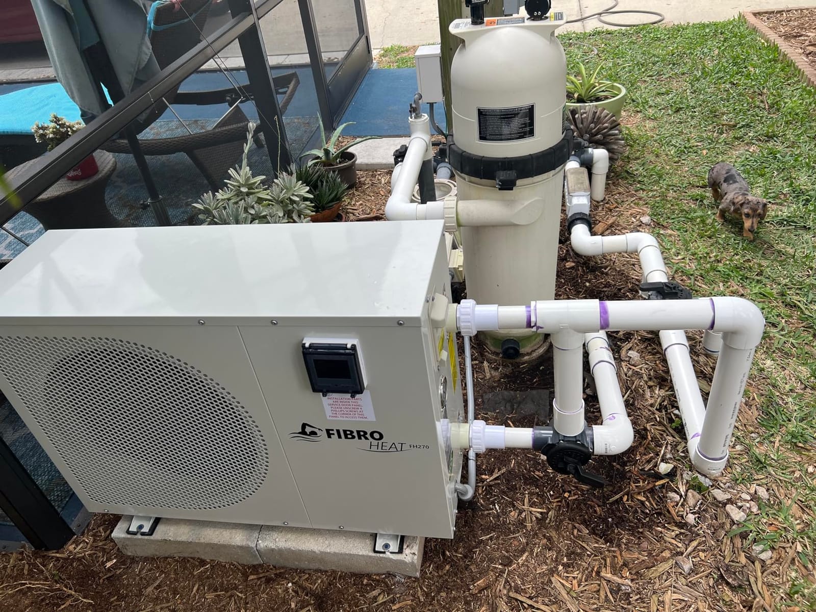 FibroPool FH270 70,000 BTU Pool Heat Pump - COP 5.77, 240V, 15,000 Gal customer photo 1