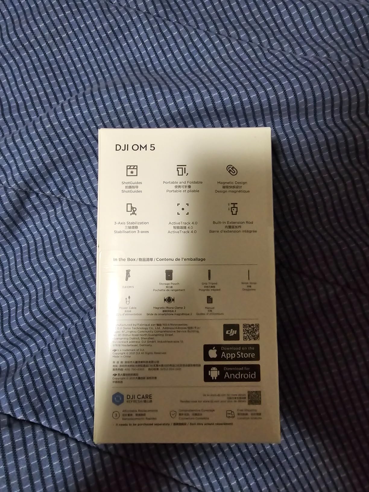DJI OM 5 Smartphone Gimbal Stabilizer, 3-Axis Phone Gimbal, Built-In Extension Rod, Portable and Foldable, Android and iPhone Gimbal with ShotGuides, Vlogging Stabilizer, YouTube Video, Sunset White customer photo 1
