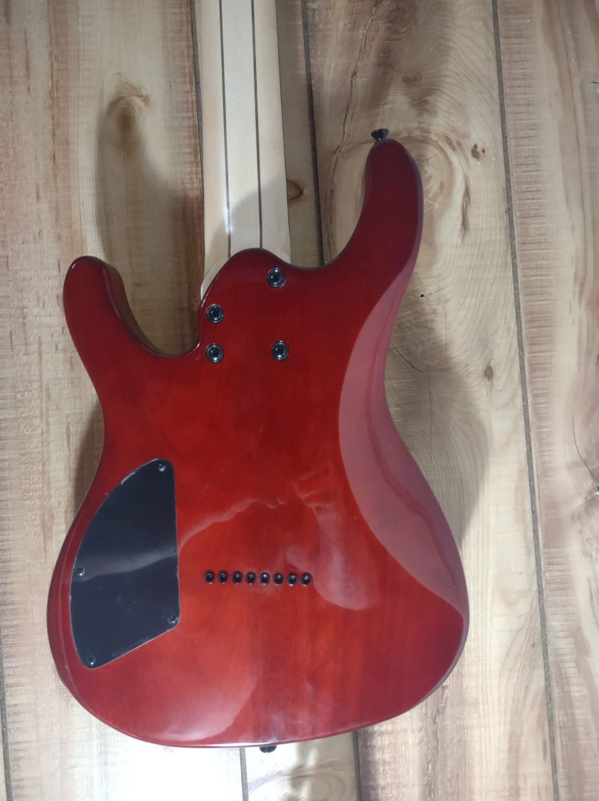 Gstyle 8 String Electric Guitar Burl poplar veener top okoume Wood Body Bolt On Maple Neck Poplar Wood Body (Right-handed) (ES-800) customer photo 1