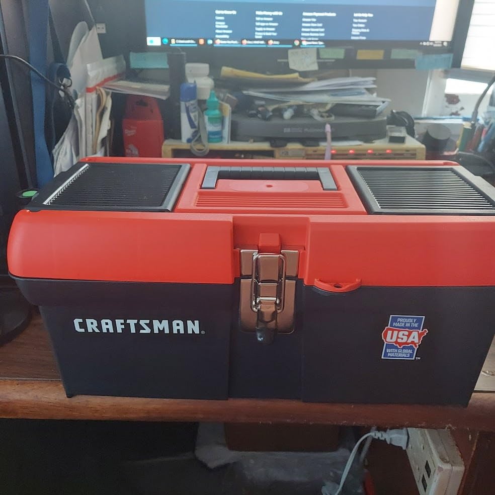 CRAFTSMAN Tool Box, Lockable, 16 in., Red/Black (CMST16901) customer photo 2
