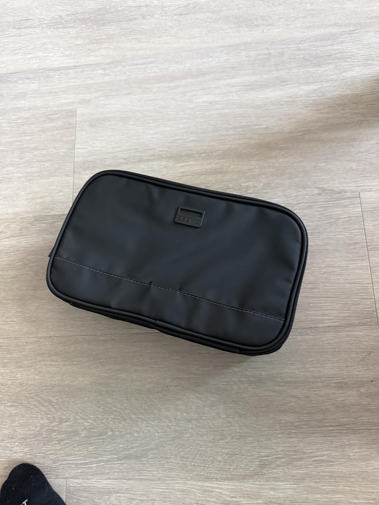 ZEEMO Travel Toiletry Bag for Men, Full Open Dopp Kit with Dual Compartment customer photo 1