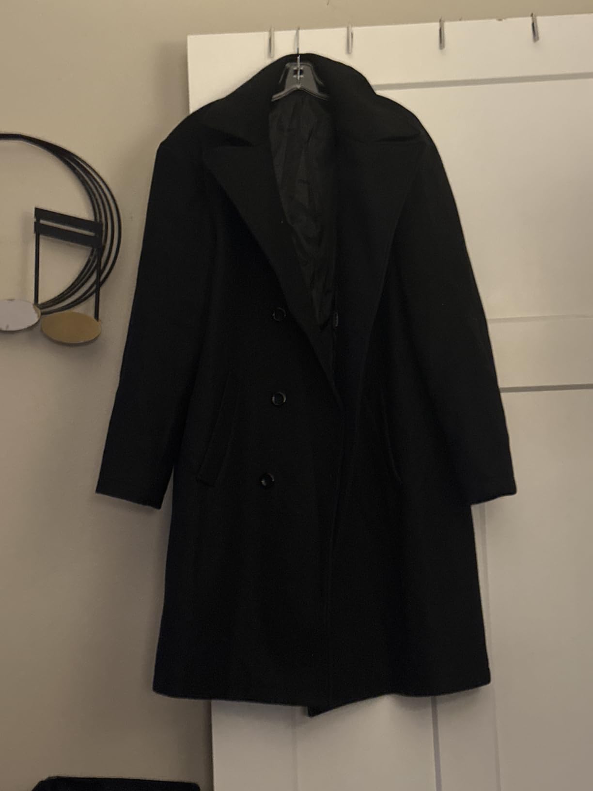Makkrom Mens Double Breasted Trench Coat Business Casual Winter Overcoats customer photo 1