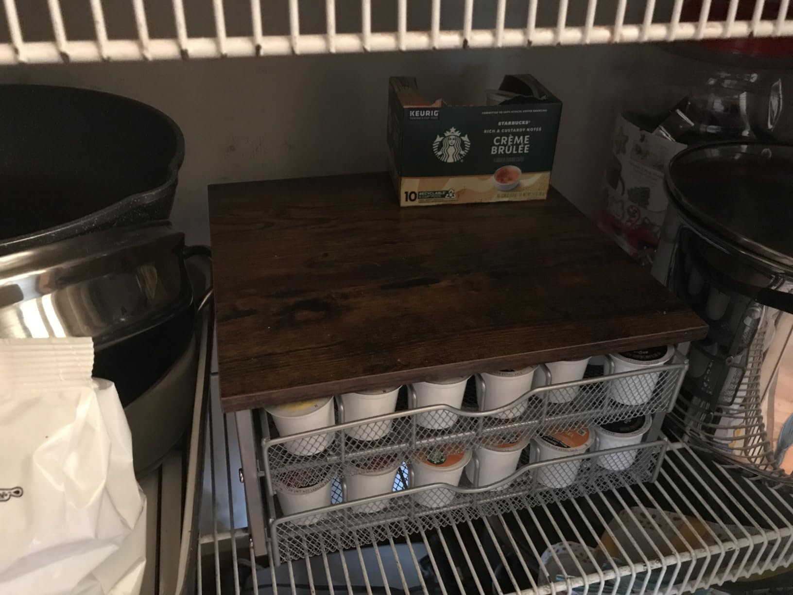 Coffee Pod Holder for Counter,2-Tier Coffee Pod Drawer for K-Cup Pods customer photo 1