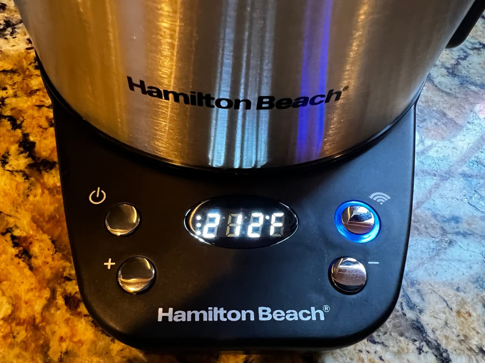 Hamilton Beach Smart Electric Tea Kettle & Water Boiler, Works with Alexa, 1.7 Liter, Fast Boiling 1500 Watts, Cordless, Keep Warm, Auto-Shutoff & Boil-Dry Protection, Stainless Steel (41036) customer photo 2