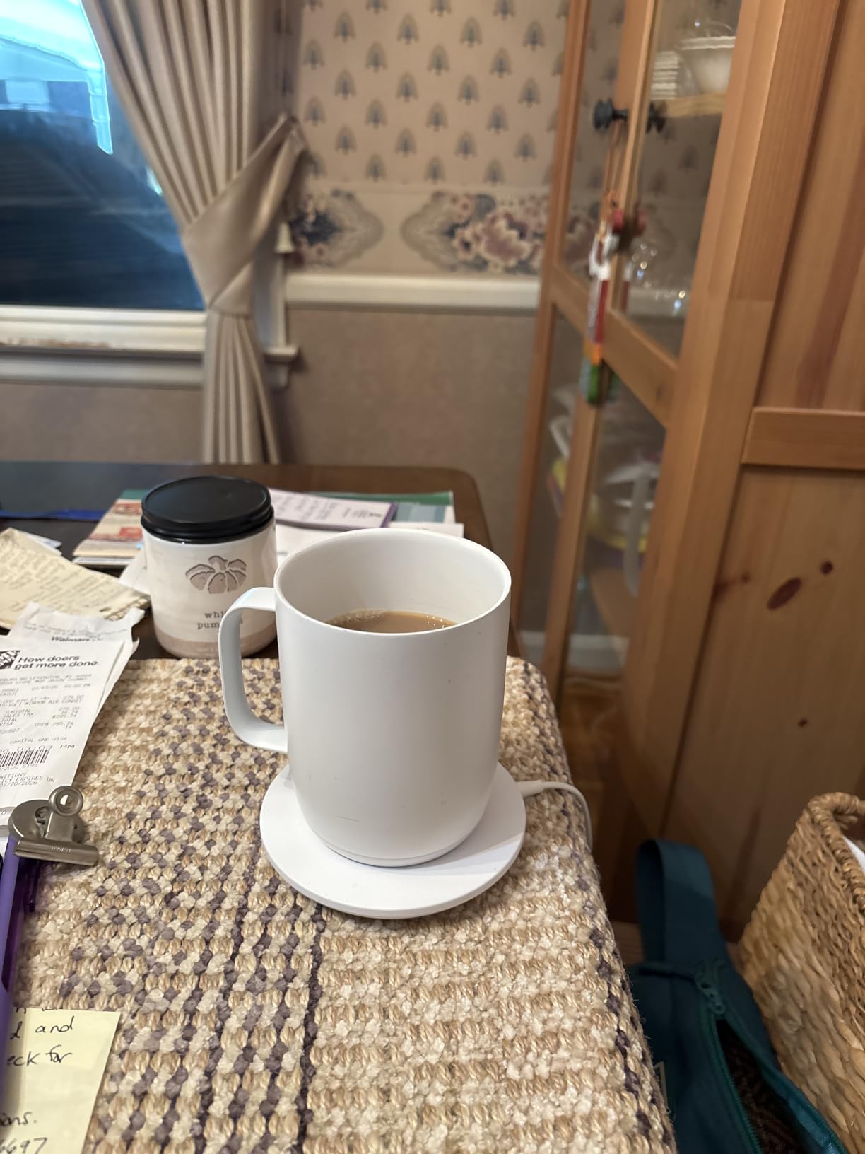 Ember Temperature Control Smart Mug 2, 14 Oz, App-Controlled Heated Coffee Mug with 80 Min Battery Life and Improved Design, GrayModel customer photo 2