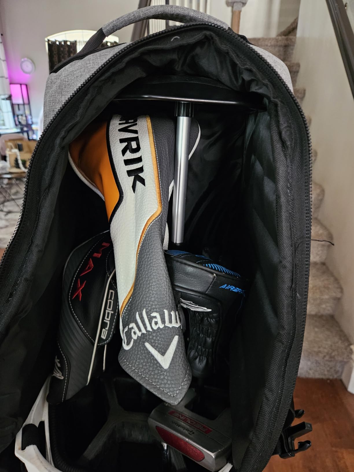 Partage Golf Travel Bag with Wheels, Airline Travel Case, 900D Oxford customer photo 2