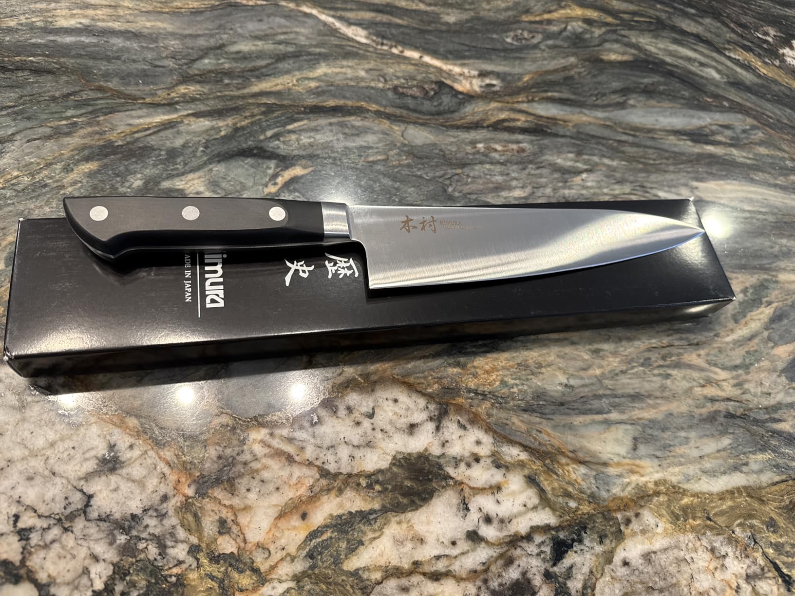 Kimura Chef Knife, [Made in Japan], 8 inch Professional Kitchen Knife, Ultra Sharp High Carbon Molybdenum Stainless Steel Gyuto Knife, Chefs Knife with Ergonomic Handle - Japanese Chef's Knife customer photo 1