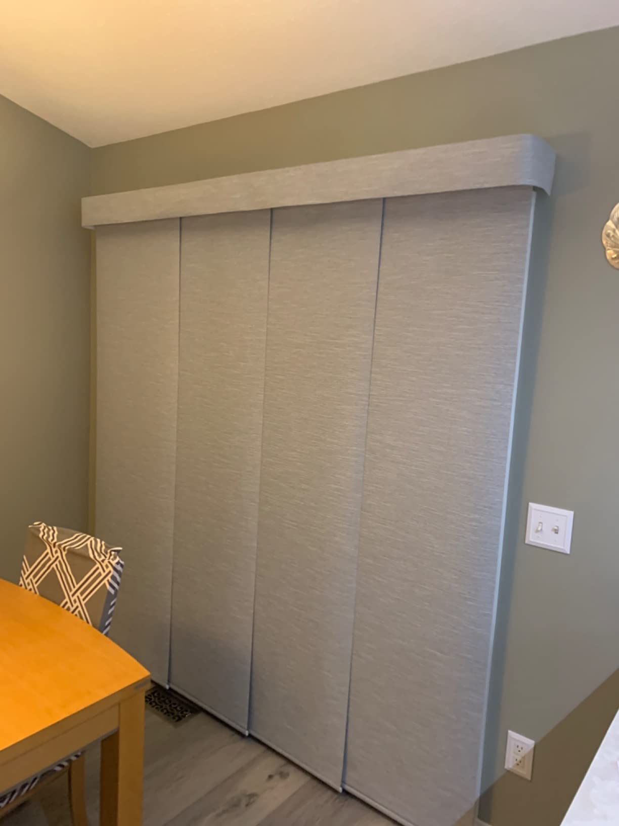 Yoolax Hardwired Smart Sliding Panels, Custom Motorized Panel Track Blinds customer photo 2