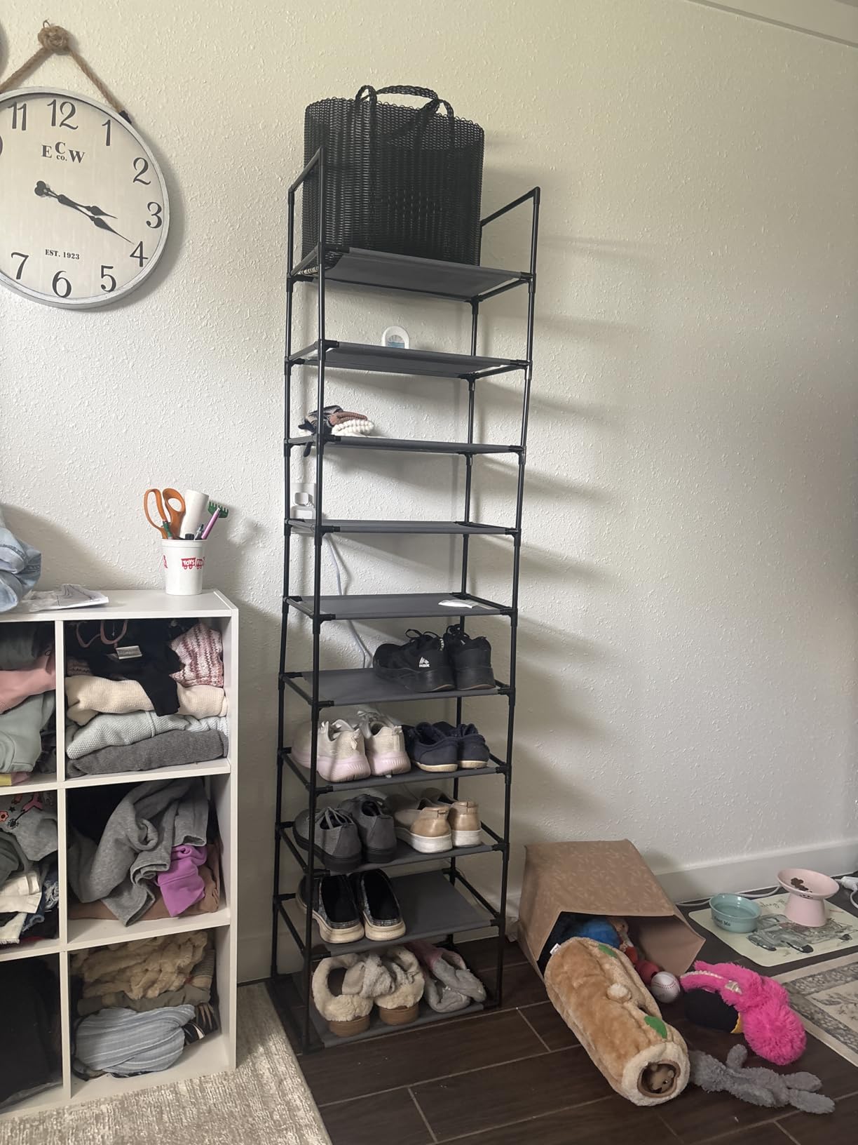 SONGMICS Shoe Rack, 10-Tier Shoe Shelf, Shoe Storage Organizer customer photo 2